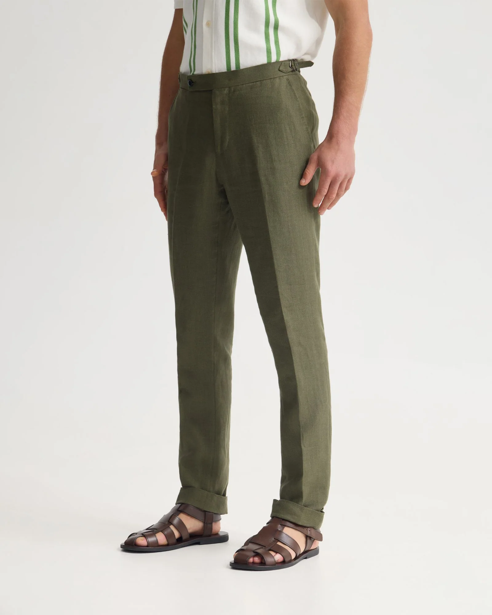 Byron Herringbone Pant Side Tab - Image 2