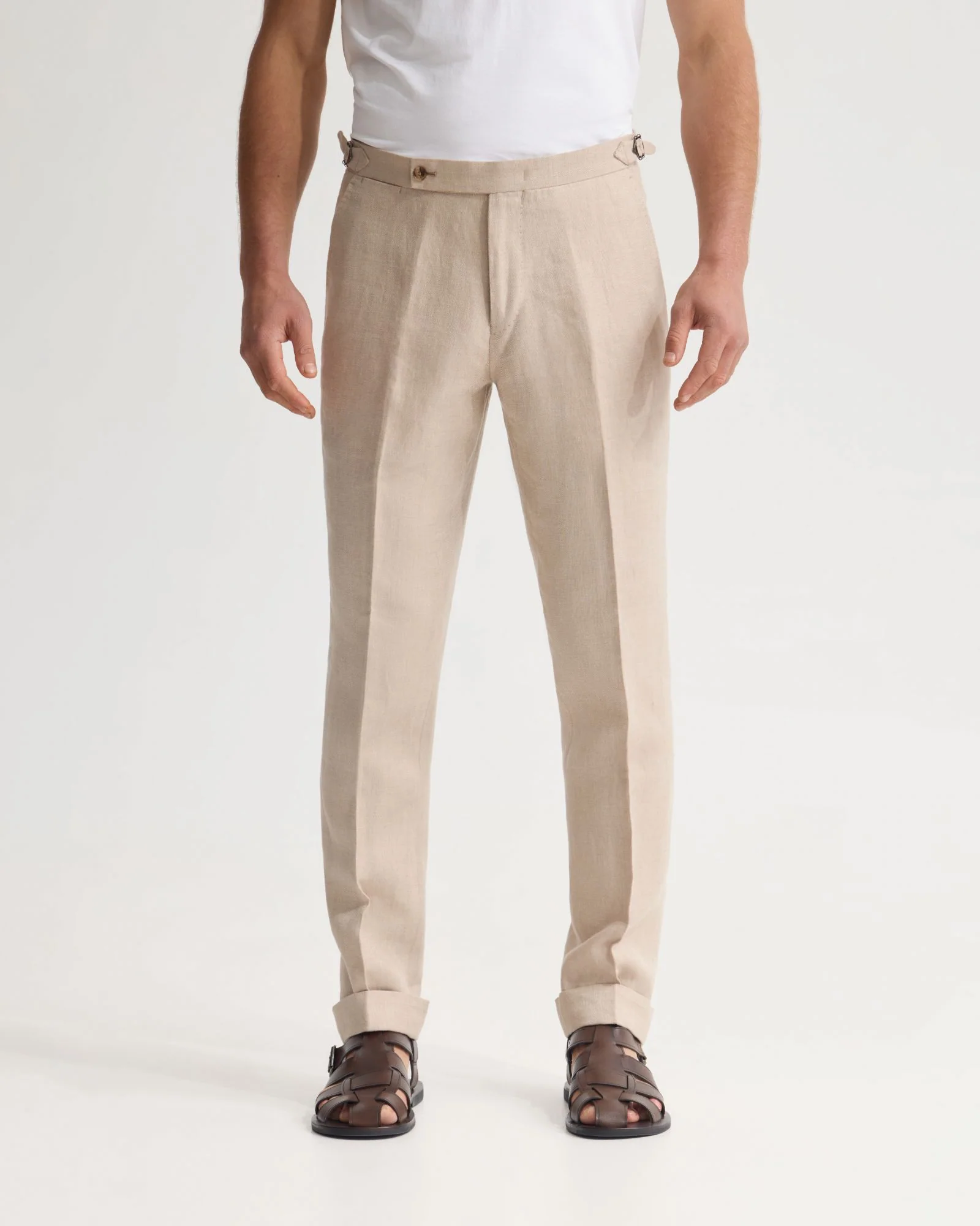 Byron Herringbone Pant Side Tab - Image 7