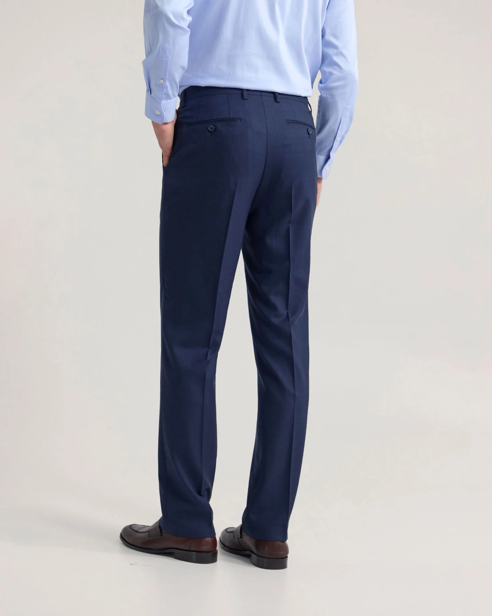 Byron Check Wool Suit Pant - Image 4