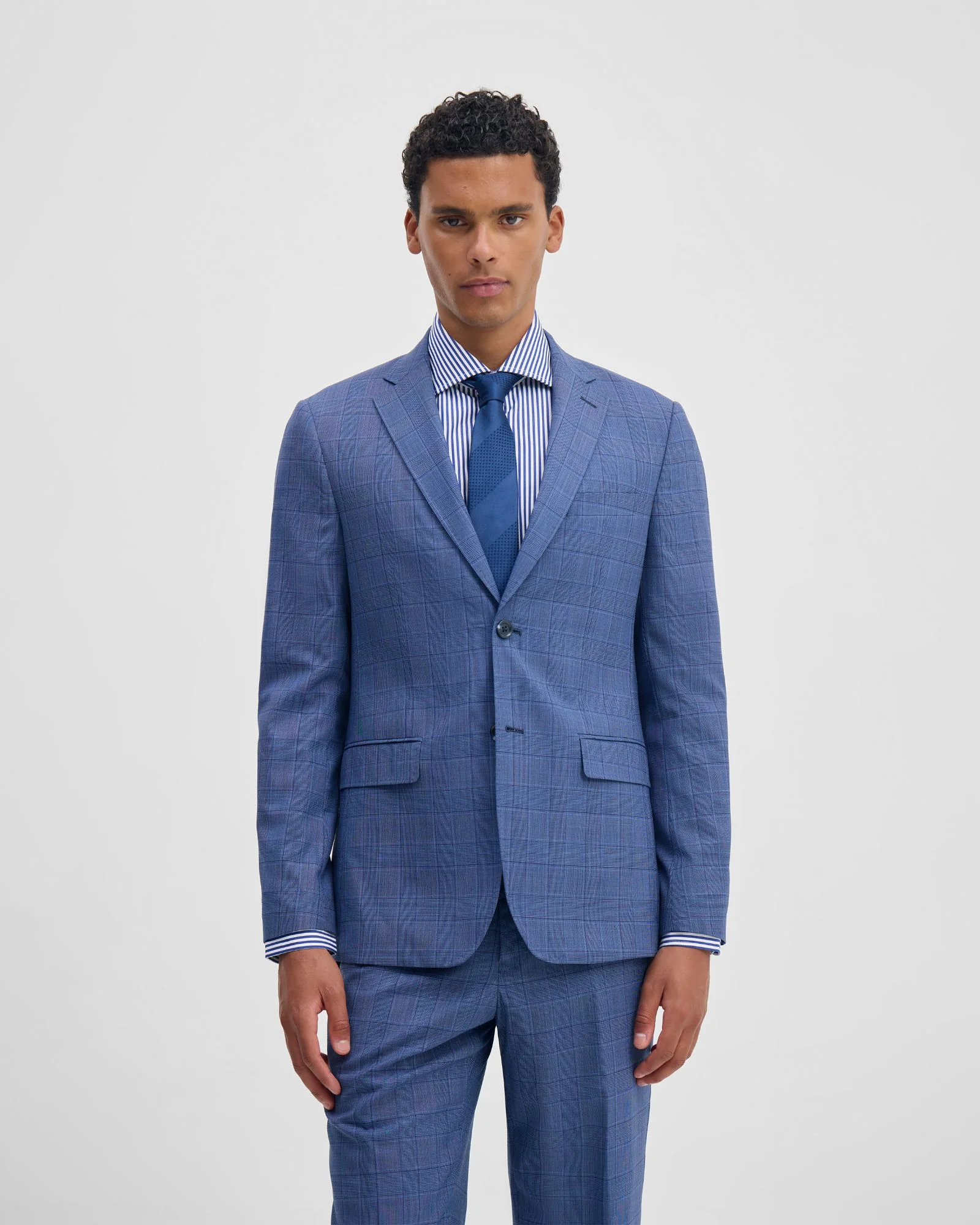 Byron Checked Suit Jacket - Image 6