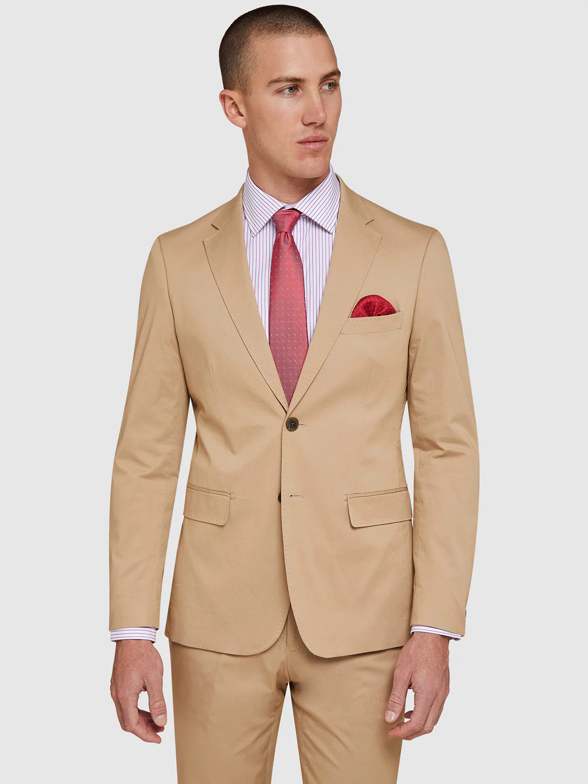 Byron Cotton Stretch Suit Jacket - Image 7