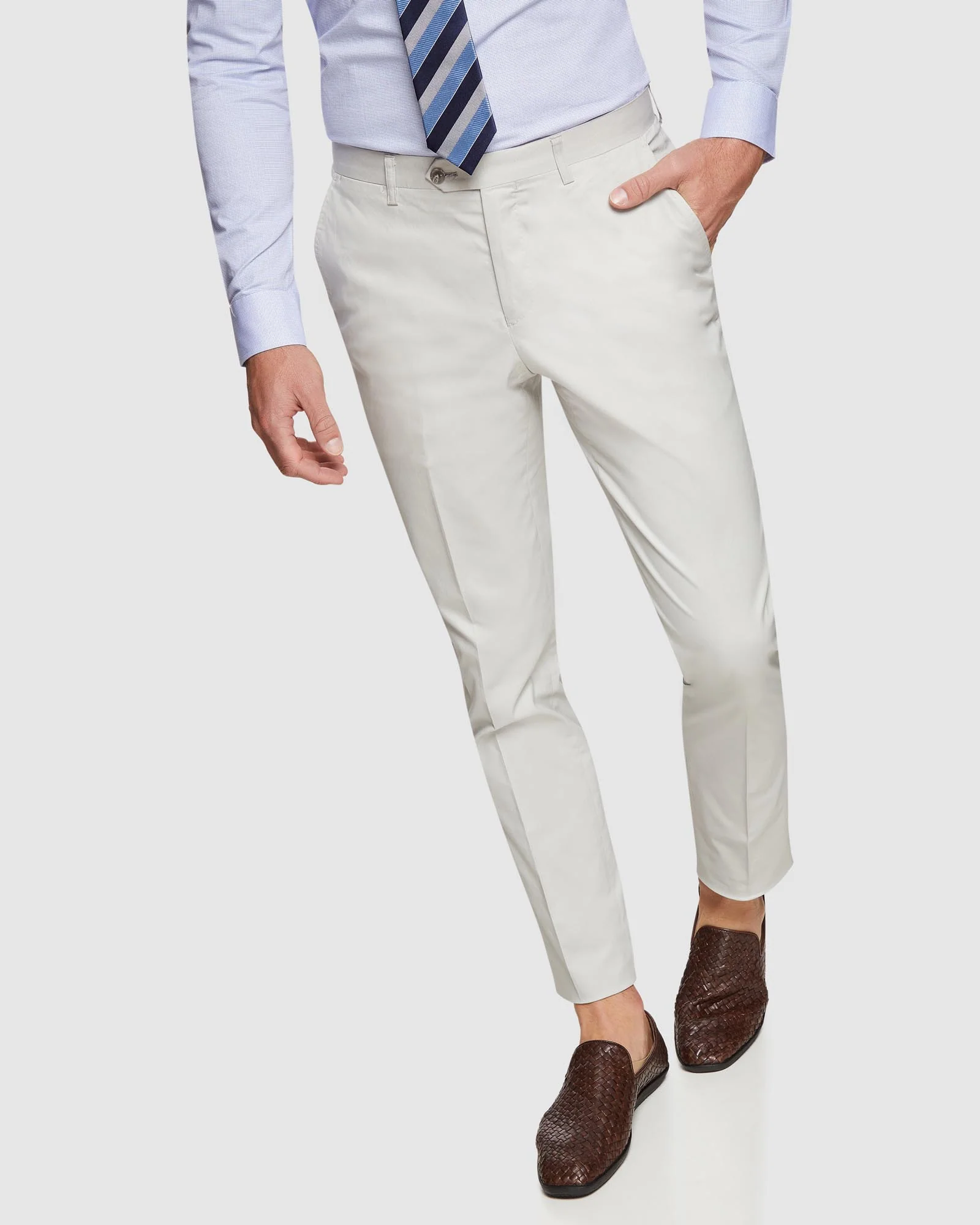 Byron Cotton Stretch Suit Trouser - Image 4
