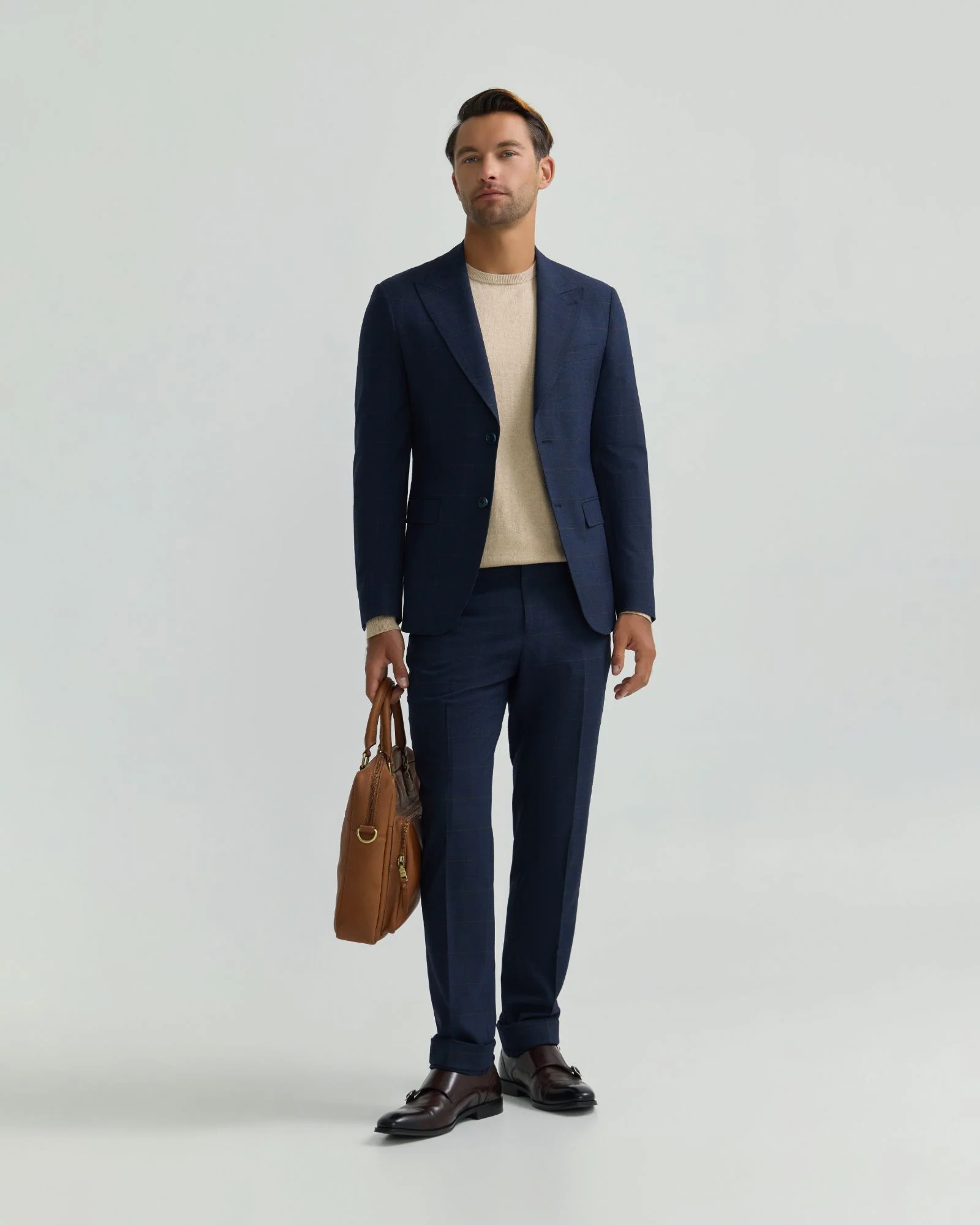 Byron Side Tab Cuff Trousers - Image 4