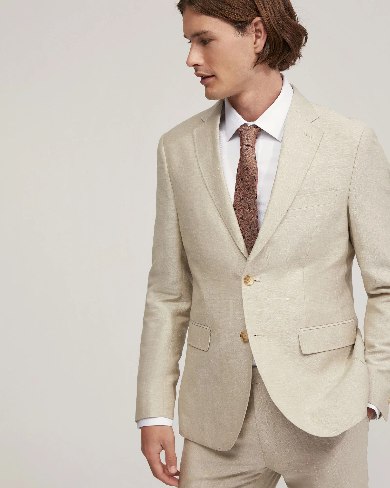 Byron Wool Linen Suit Jacket - Image 4