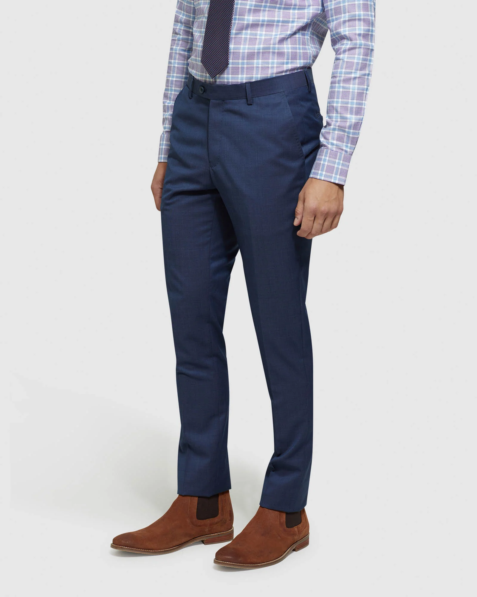 Byron Wool Stretch Suit Trousers - Image 2