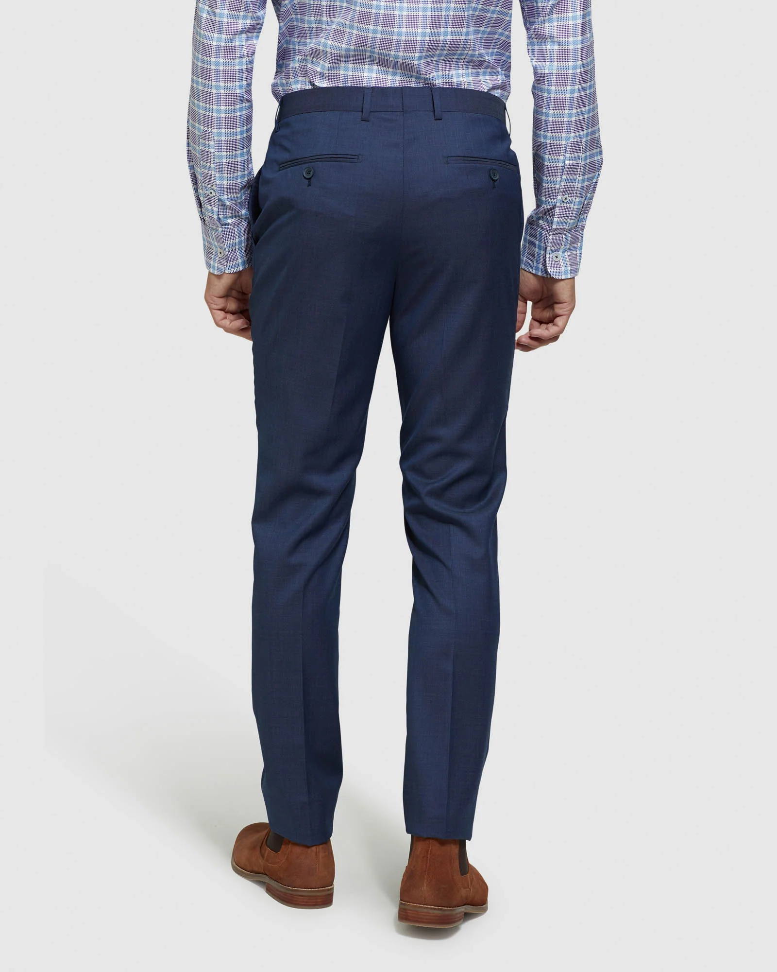 Byron Wool Stretch Suit Trousers - Image 3