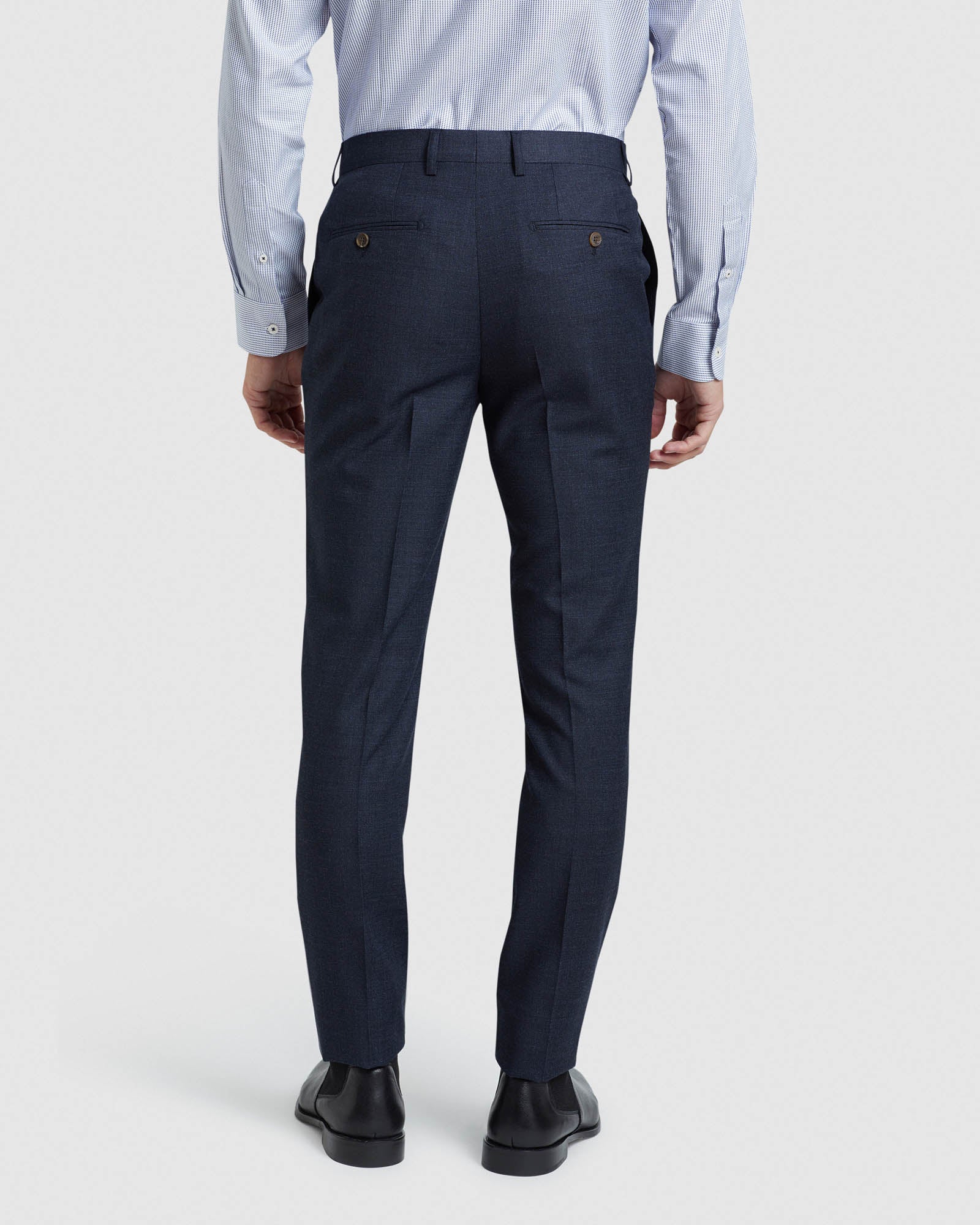 Byron Wool Stretch Suit Trousers - Image 3