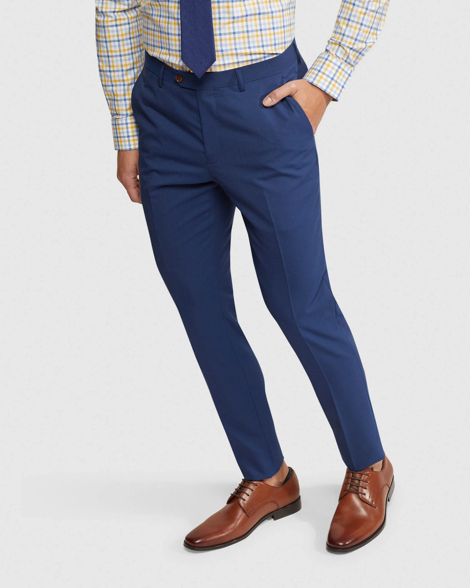 Byron Wool Stretch Suit Trousers - Image 4