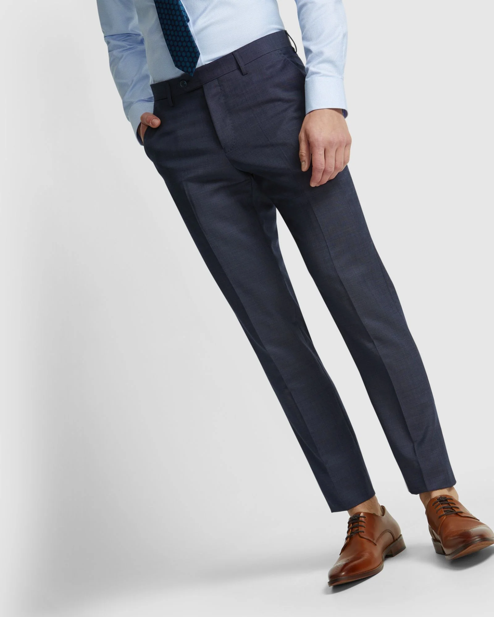 Byron Wool Suit Trousers - Image 3