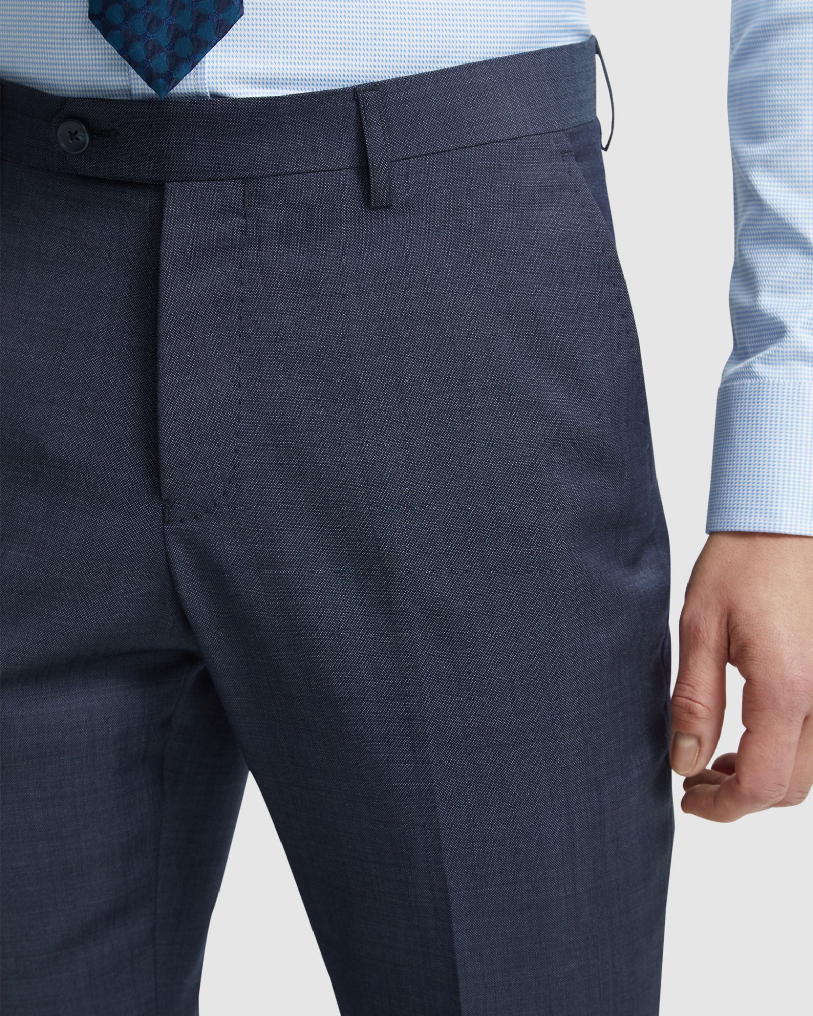 Byron Wool Suit Trousers - Image 5
