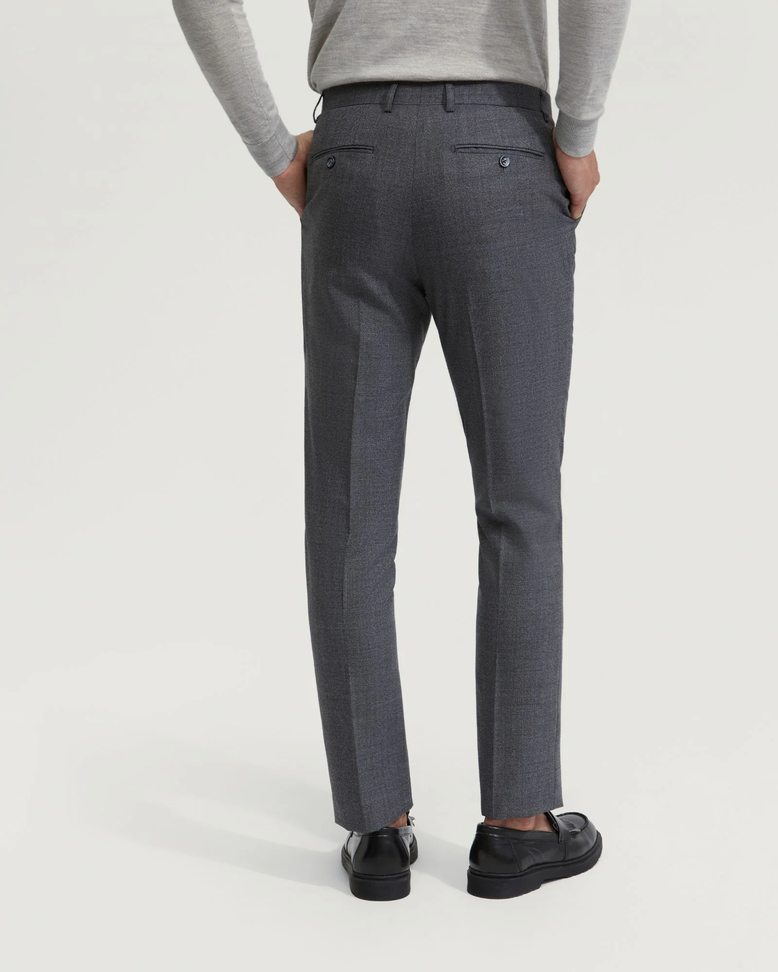 Byron Wool Suit Trousers - Image 3