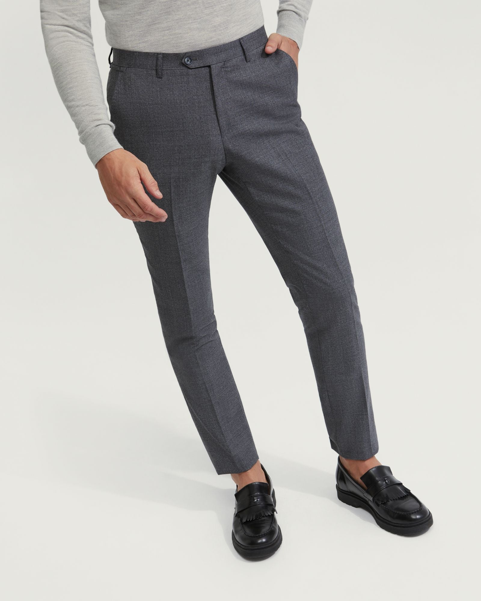 Byron Wool Suit Trousers - Image 4