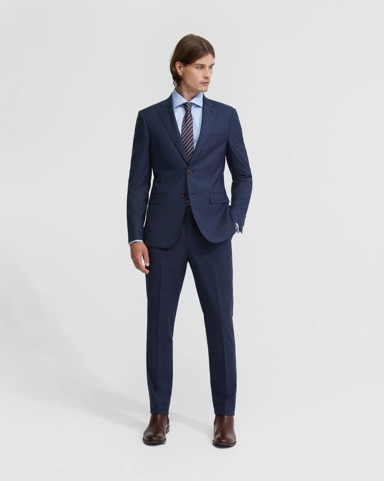 Byron Wool Suit Trousers - Image 5