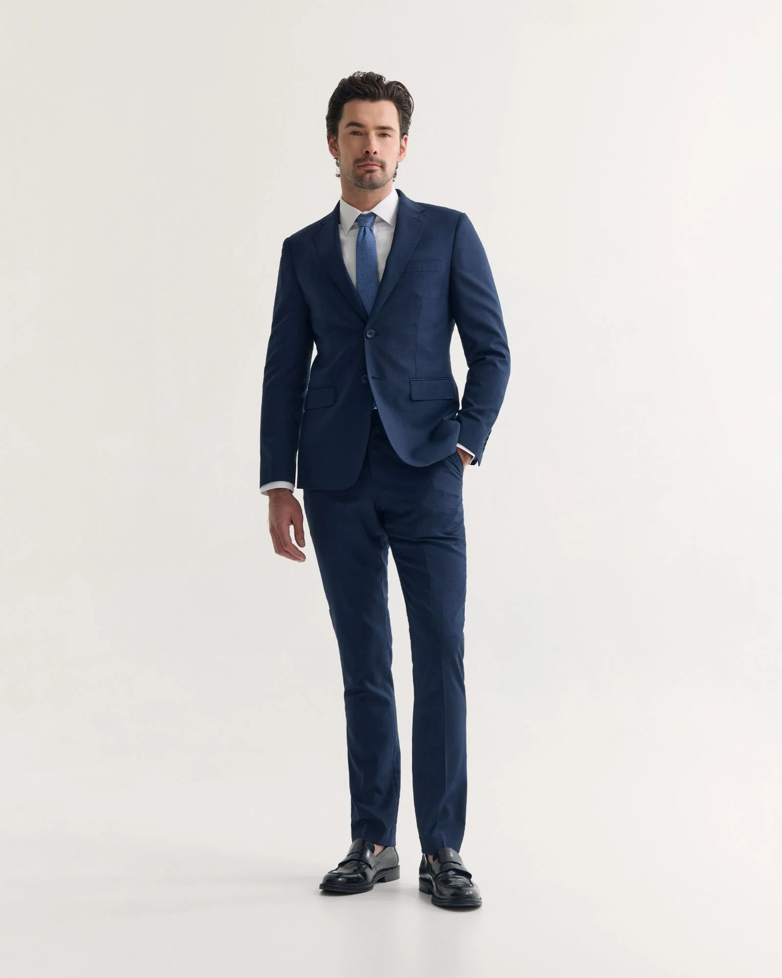 Byron Wool Suit Trousers - Image 5
