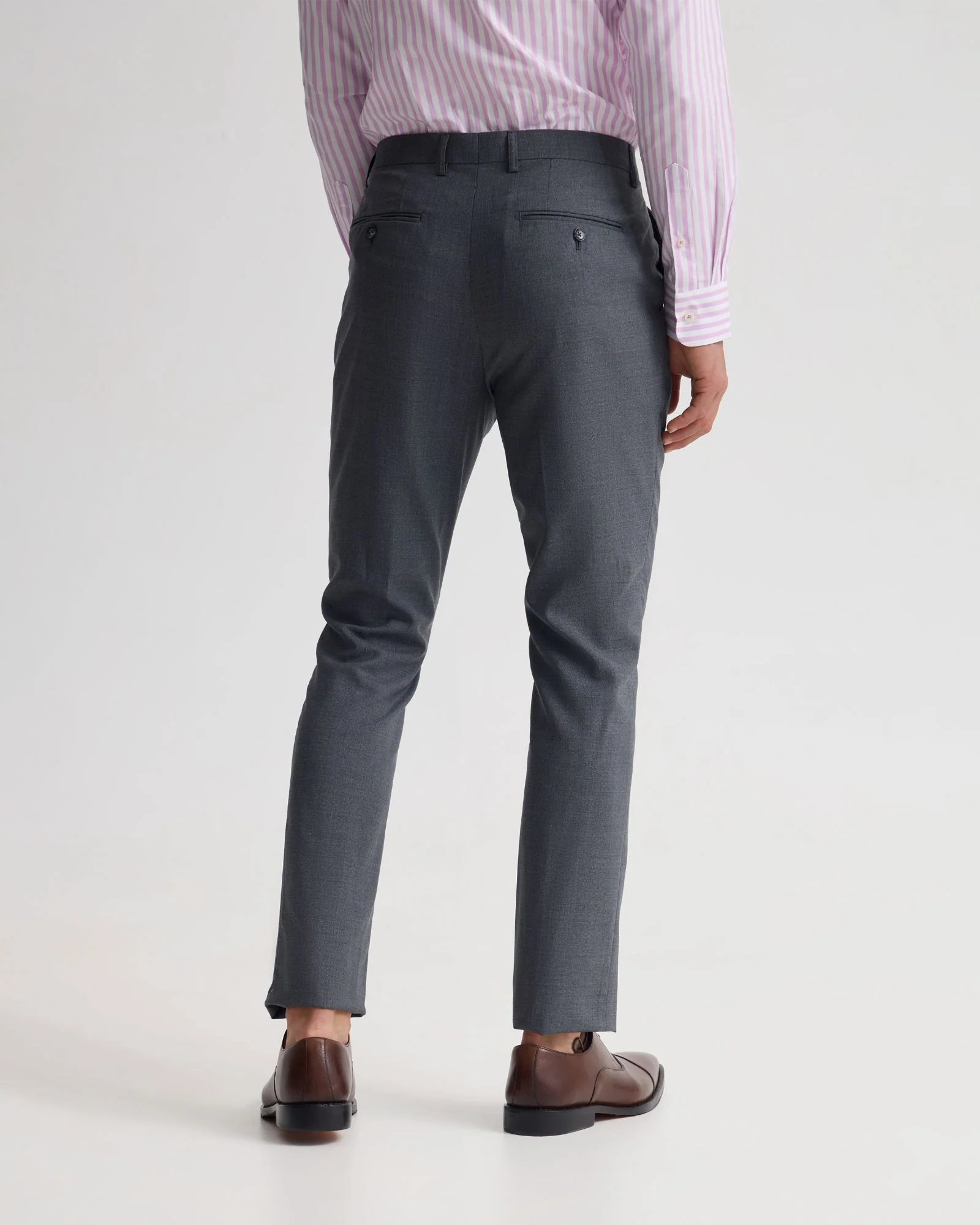 Byron Wool Suit Trousers - Image 3