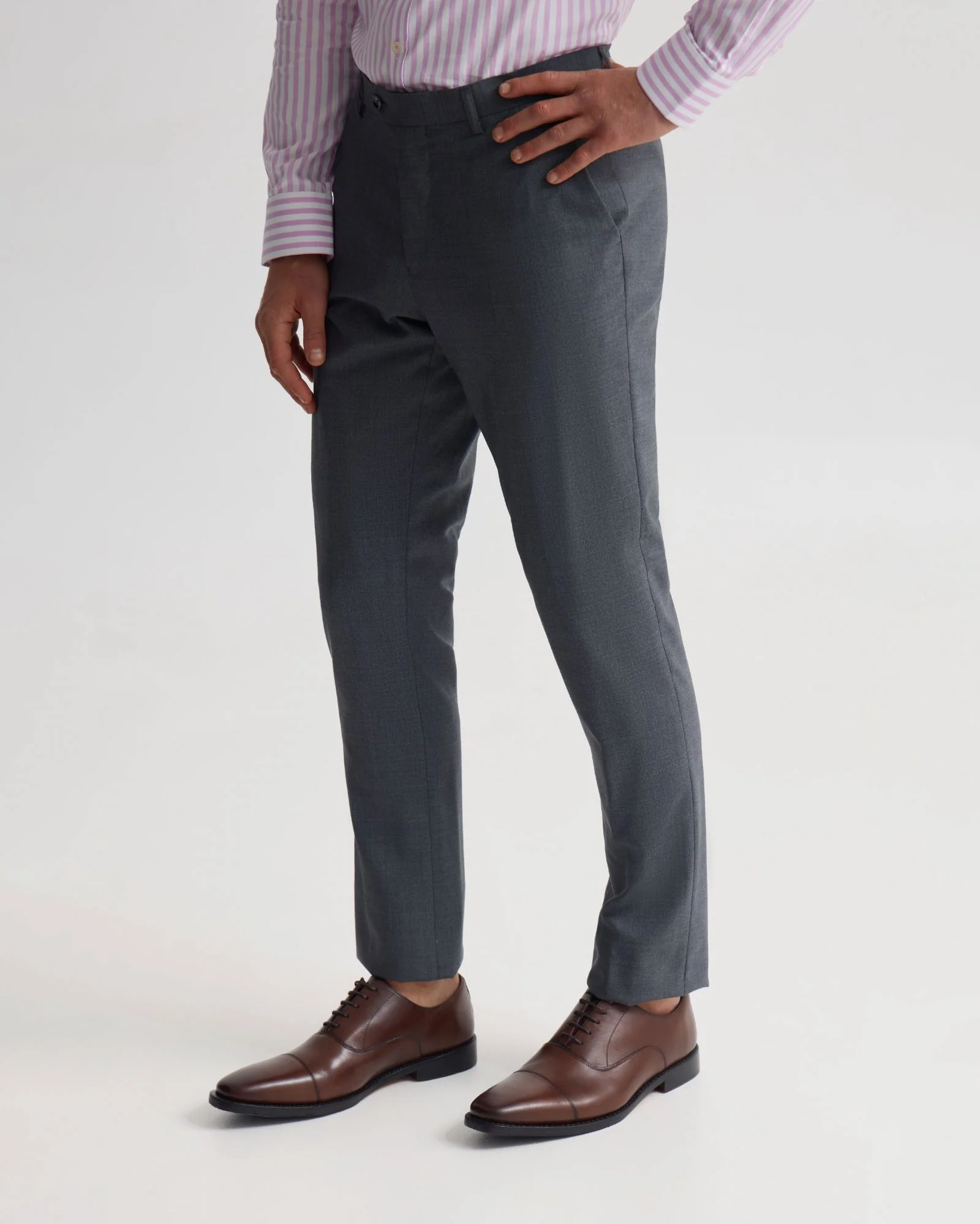 Byron Wool Suit Trousers - Image 4
