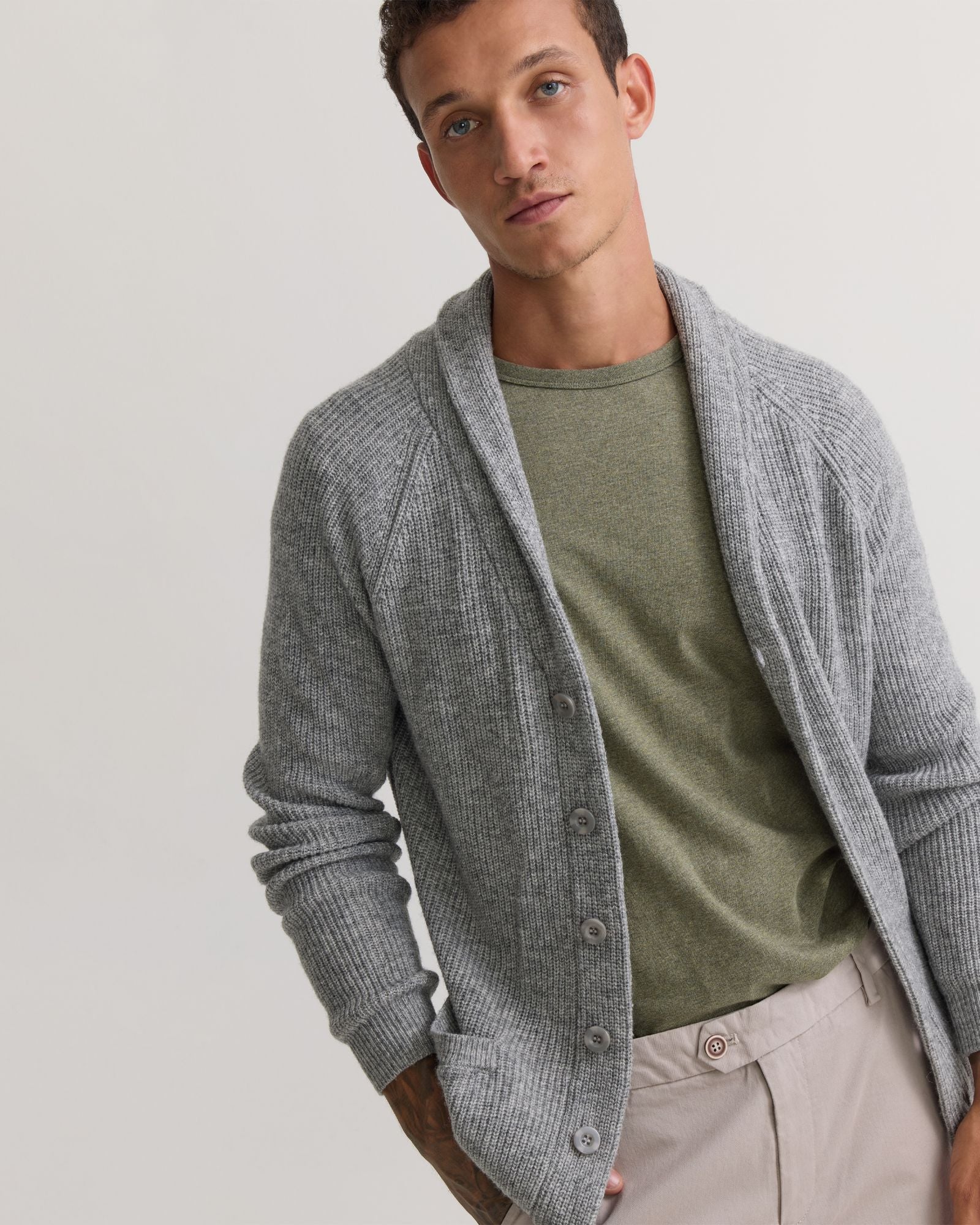 Caleb Wool Cardigan - Image 10