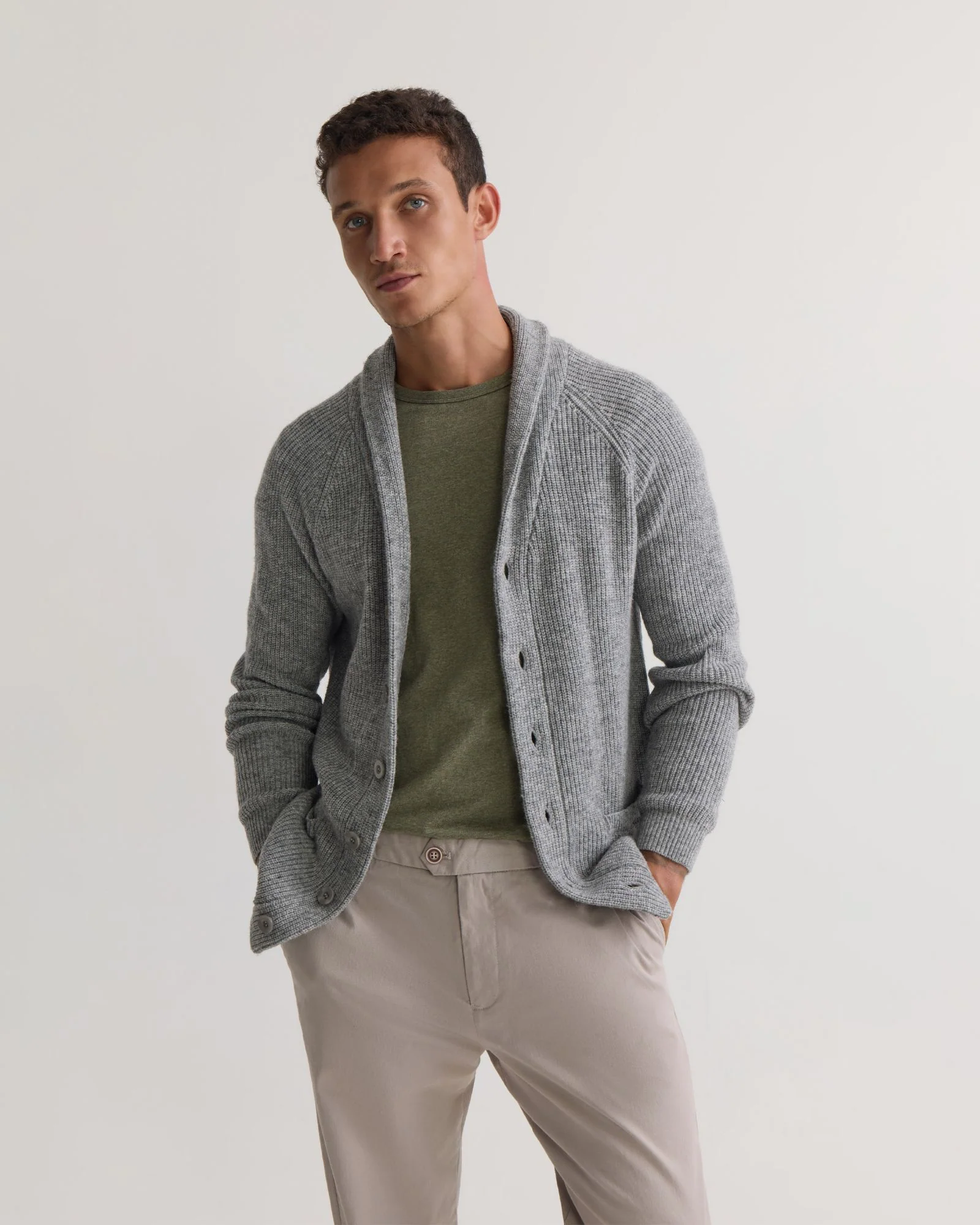 Caleb Wool Cardigan - Image 11