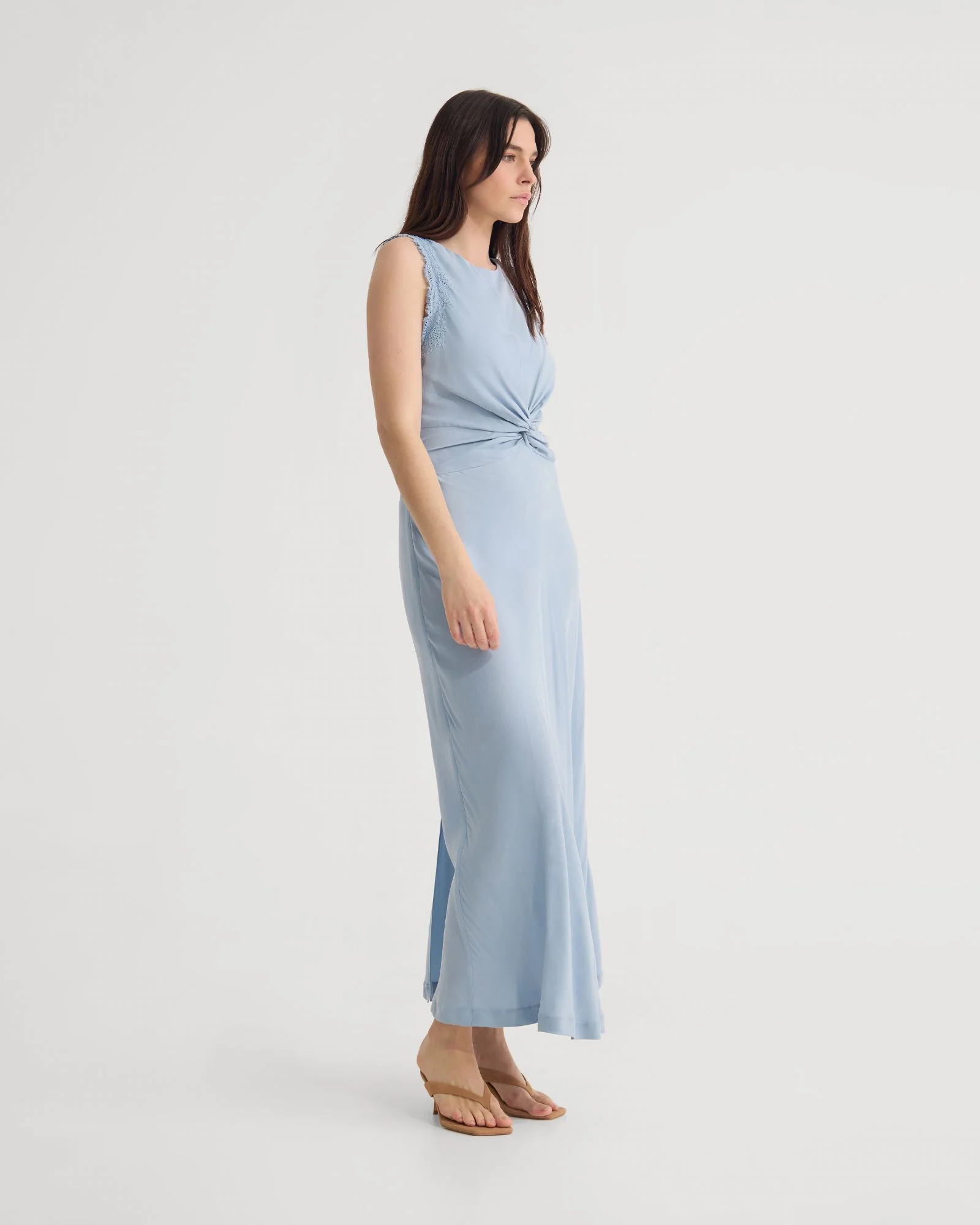 Camilla Cupro Lace Trim Dress - Image 2