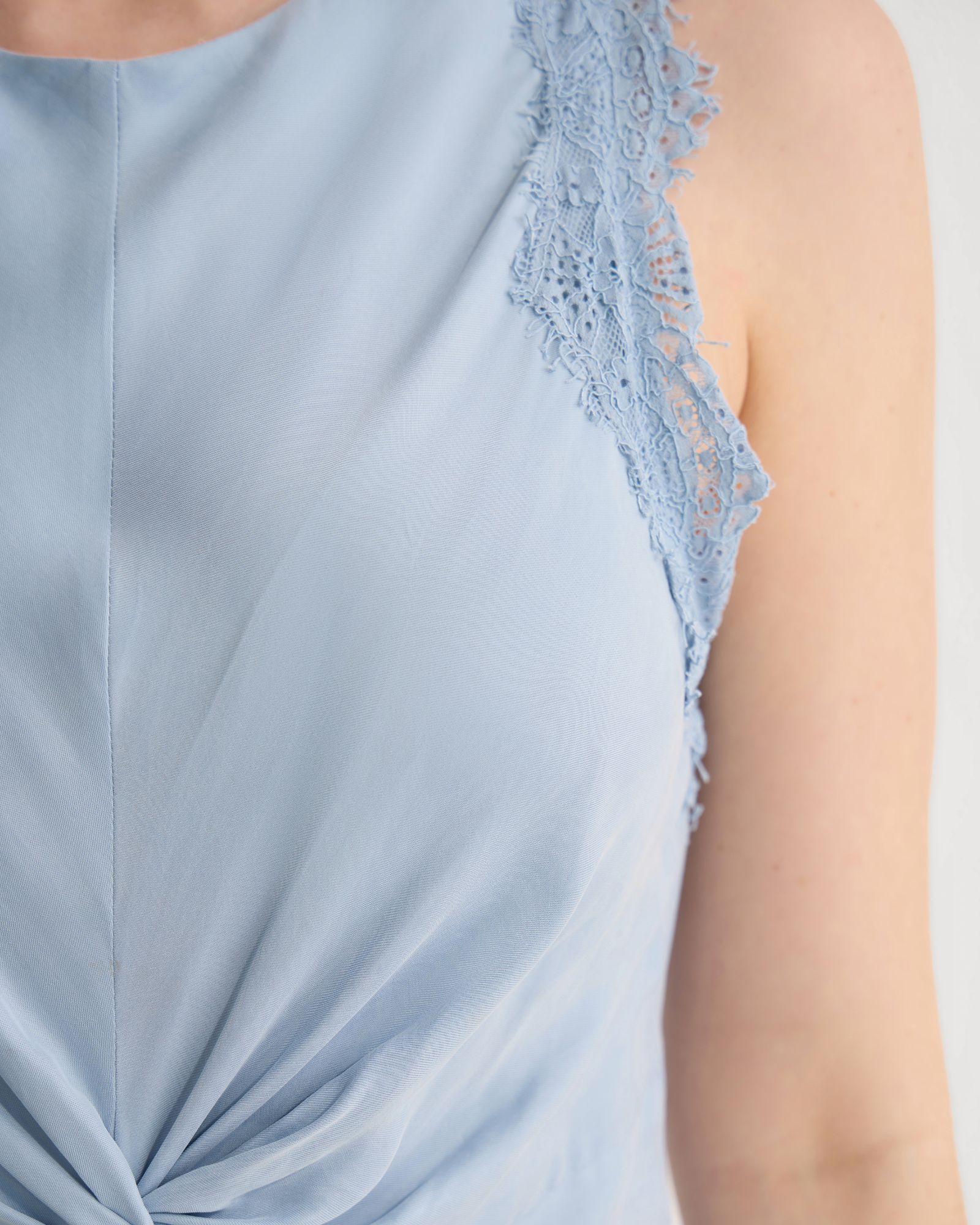 Camilla Cupro Lace Trim Dress - Image 6