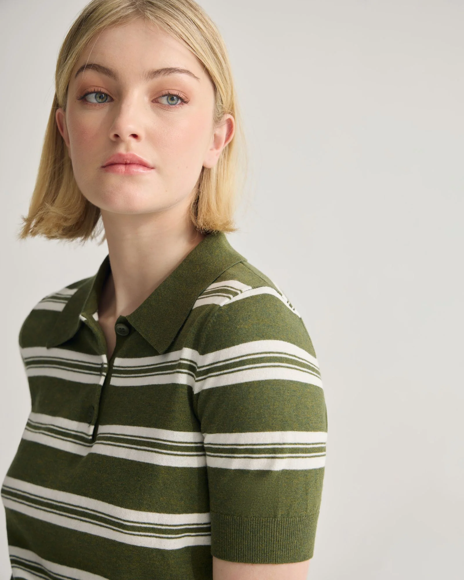 Camille Knitted Polo Striped - Image 10