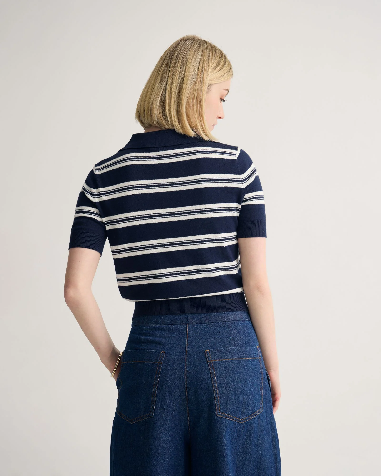 Camille Knitted Polo Striped - Image 3