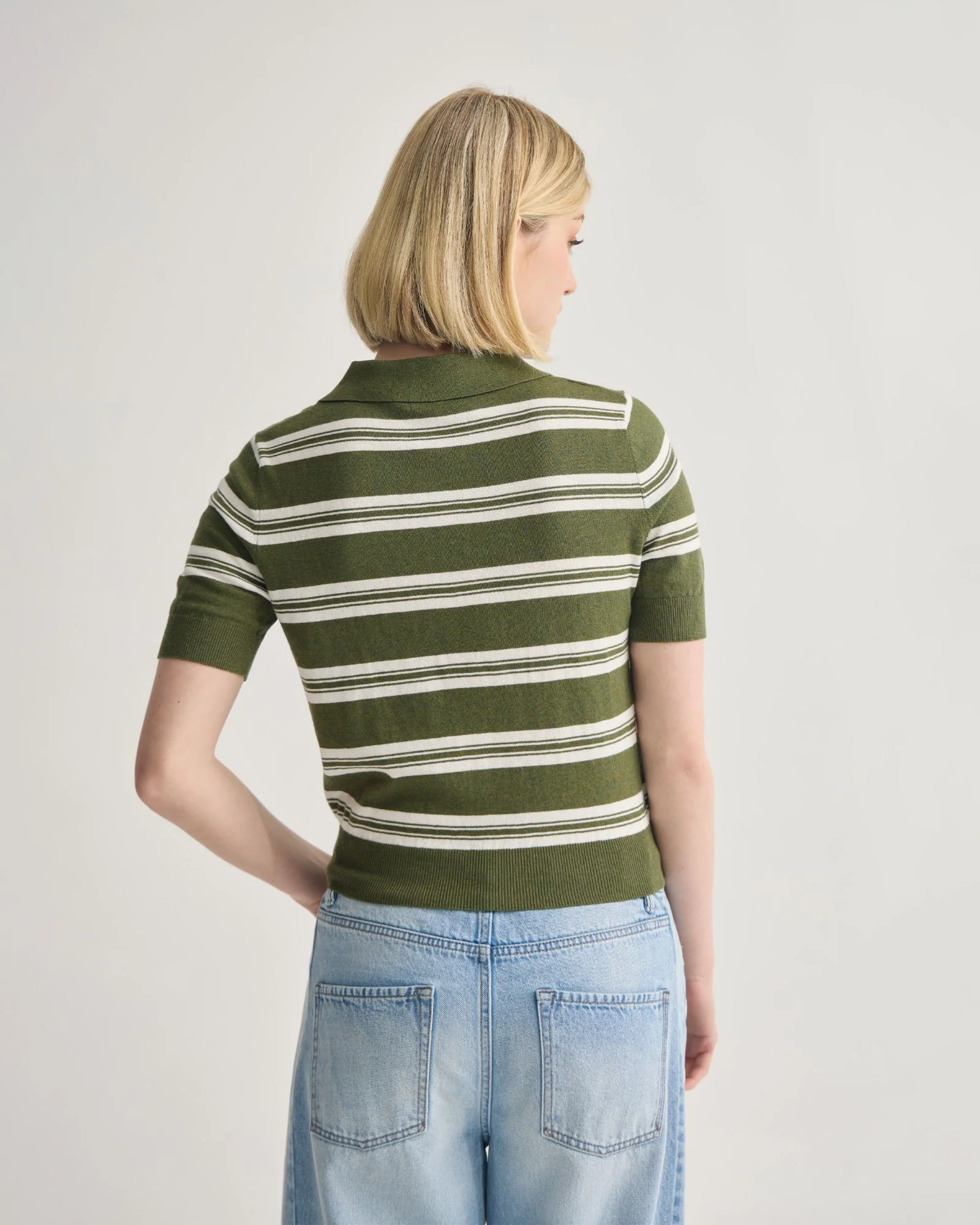 Camille Knitted Polo Striped - Image 9