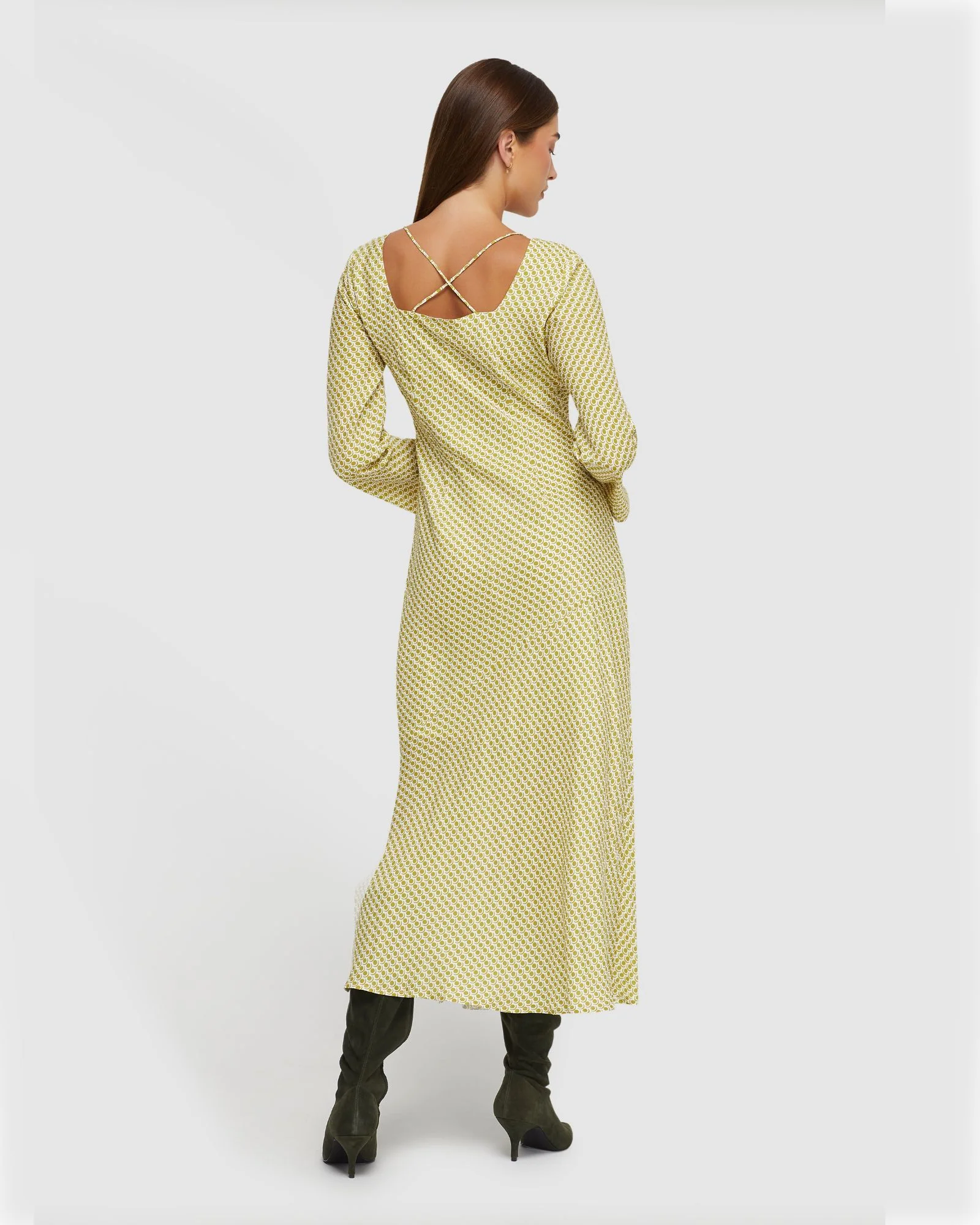 Camille Spot Print Dress - Image 3