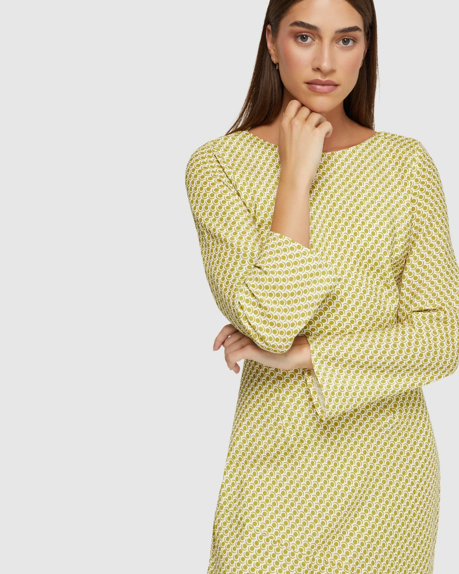Camille Spot Print Dress - Image 4