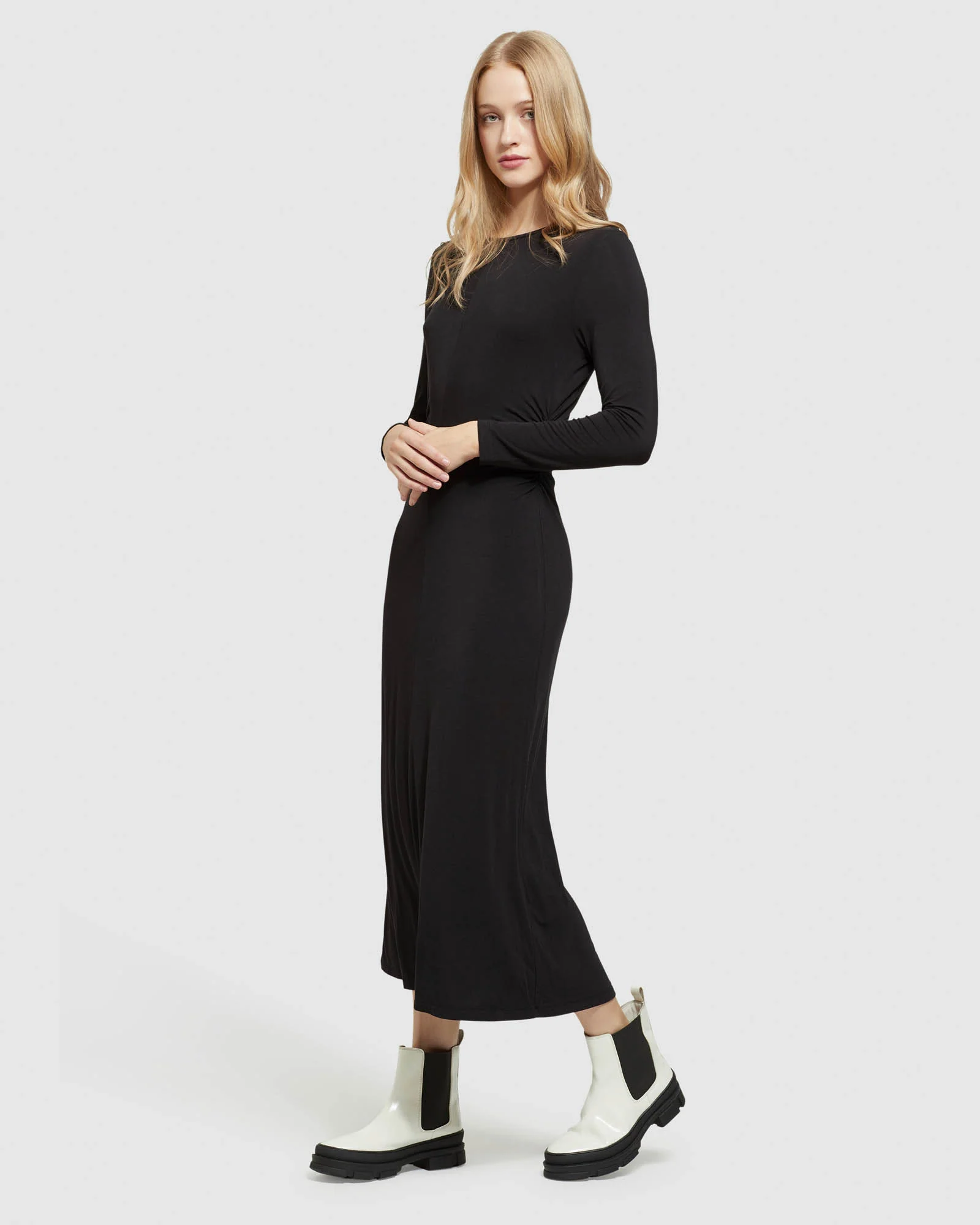 Candy Gathered Waist Jersey Dress - Image 2