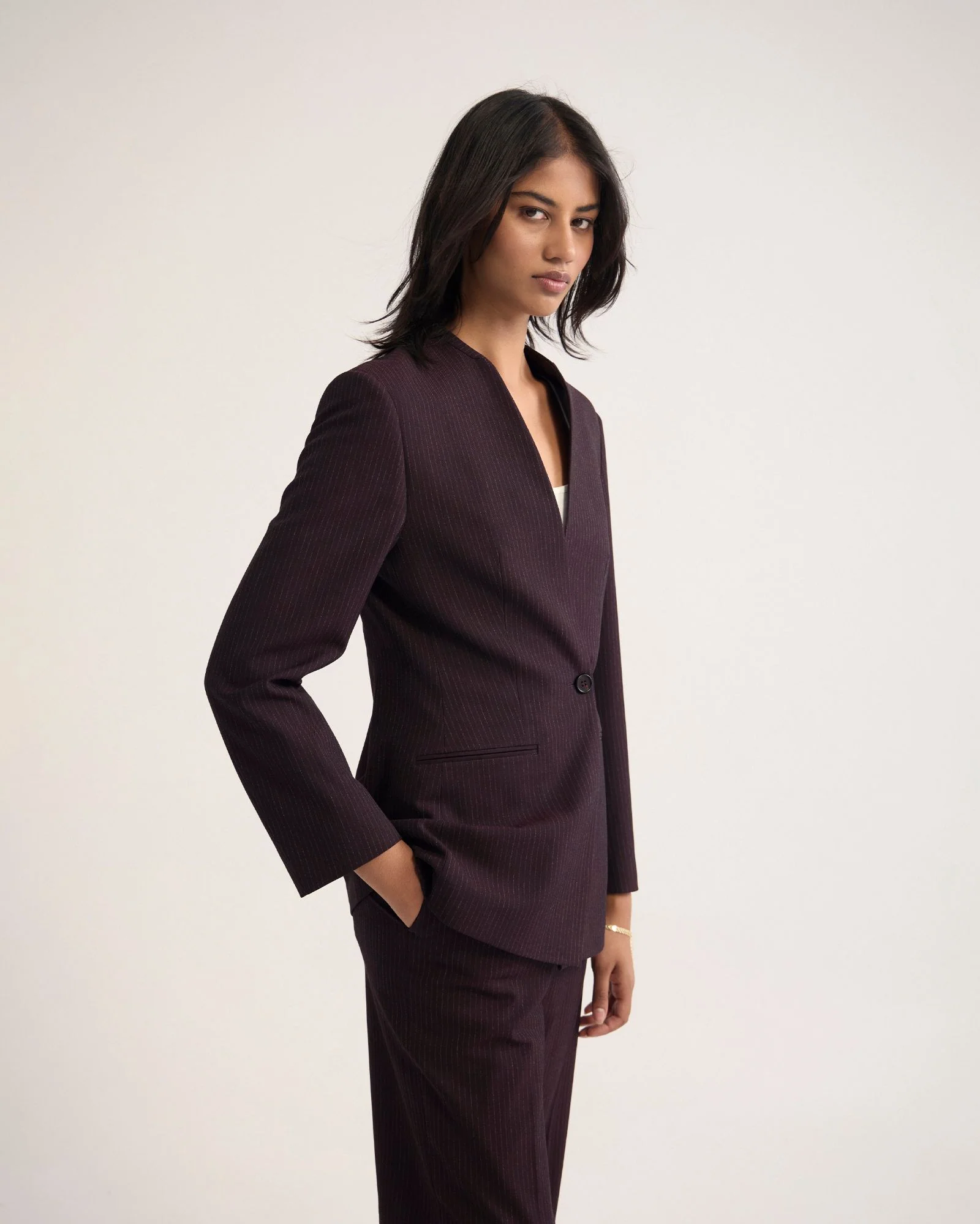 Carlie Hourglass Suit Blazer - Image 3