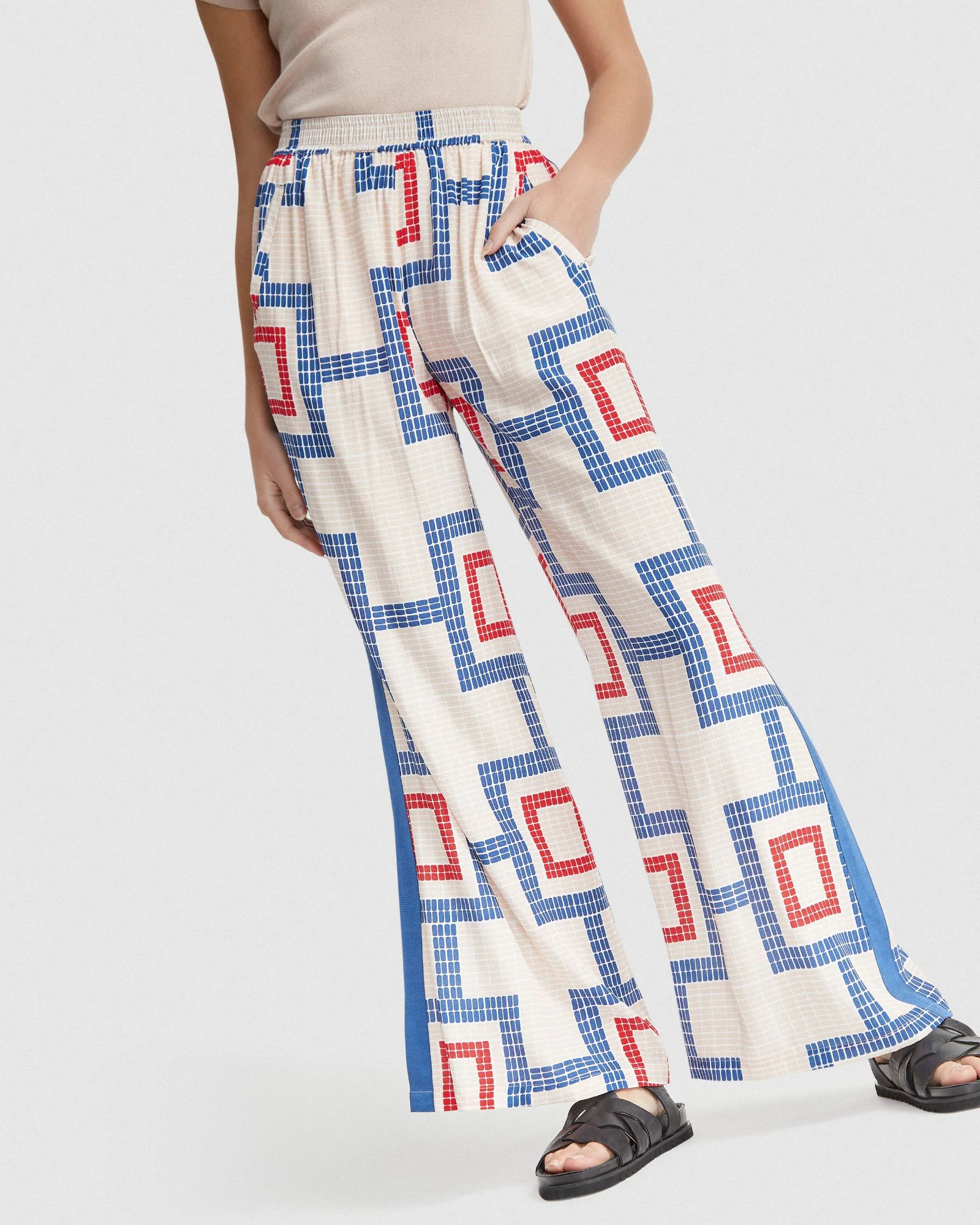 Chantel Wide Leg Pants Side Tape - Image 7