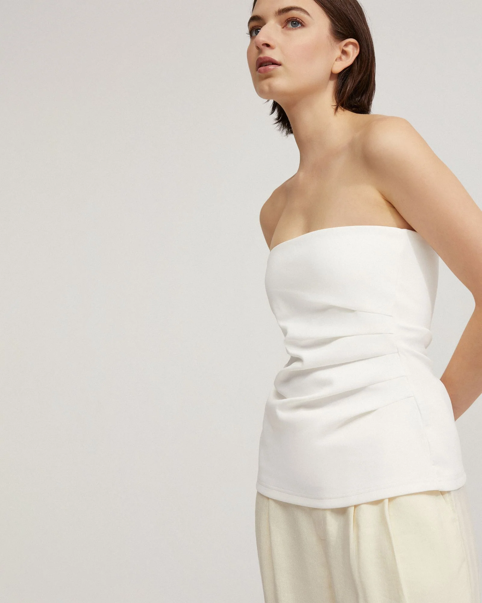 Clara Strapless Ponti Top - Image 10
