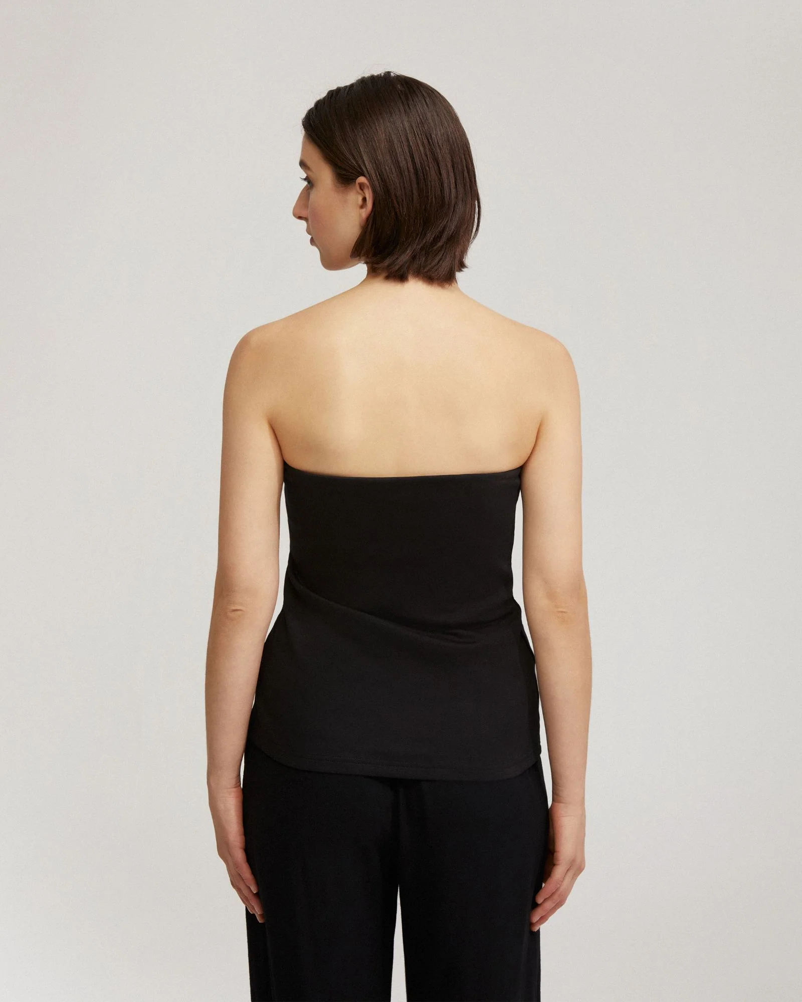 Clara Strapless Ponti Top - Image 3