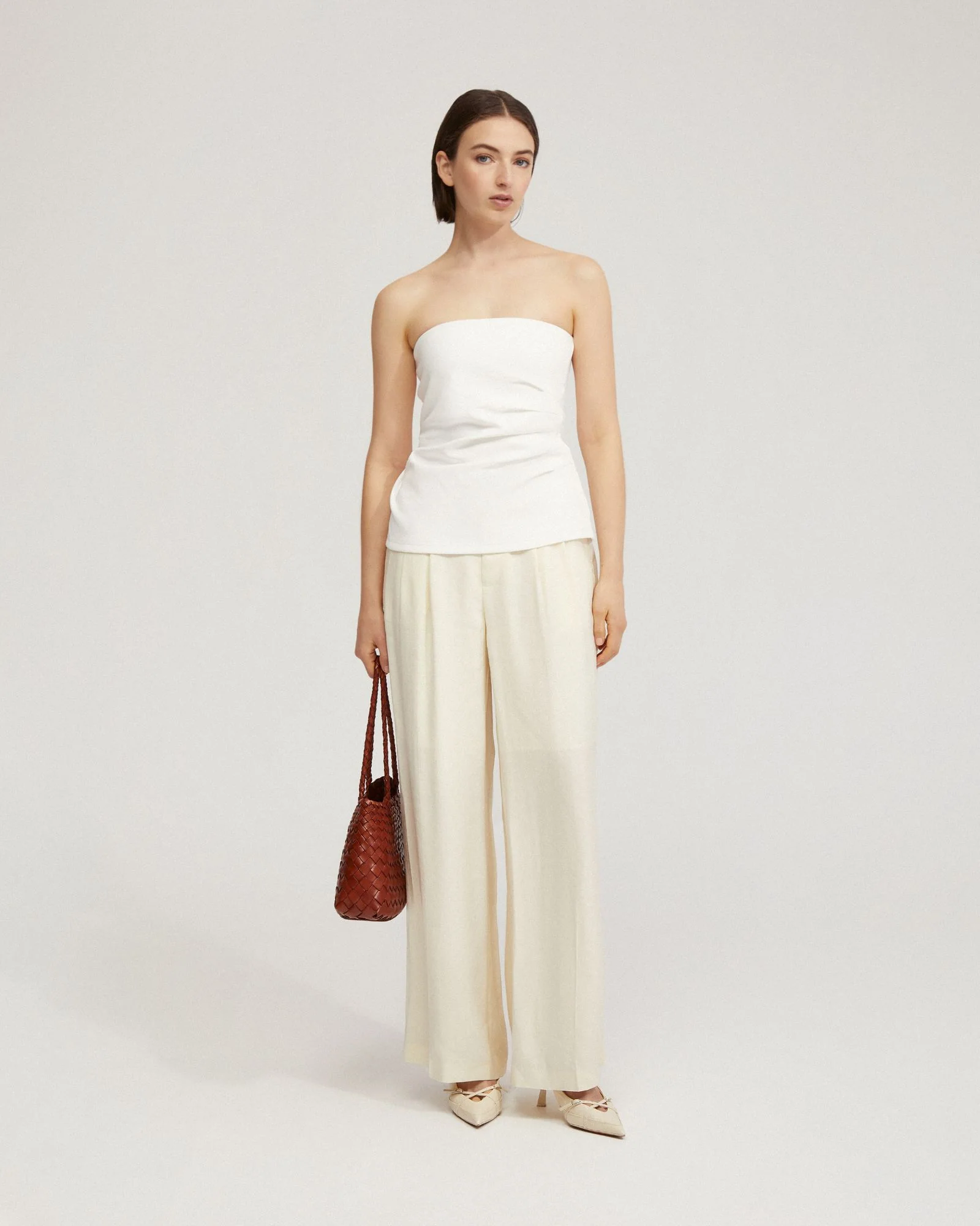 Clara Strapless Ponti Top - Image 7