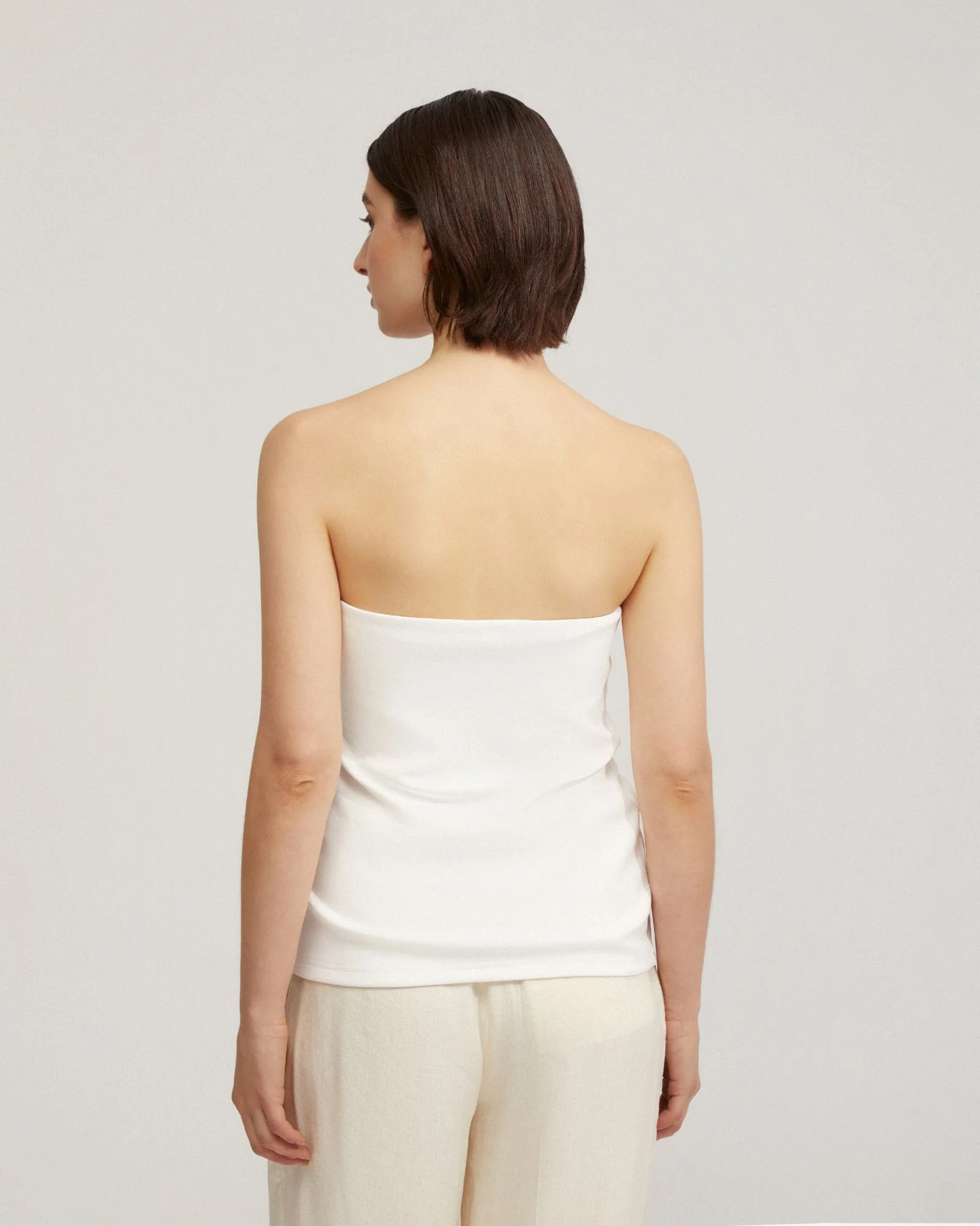 Clara Strapless Ponti Top - Image 9