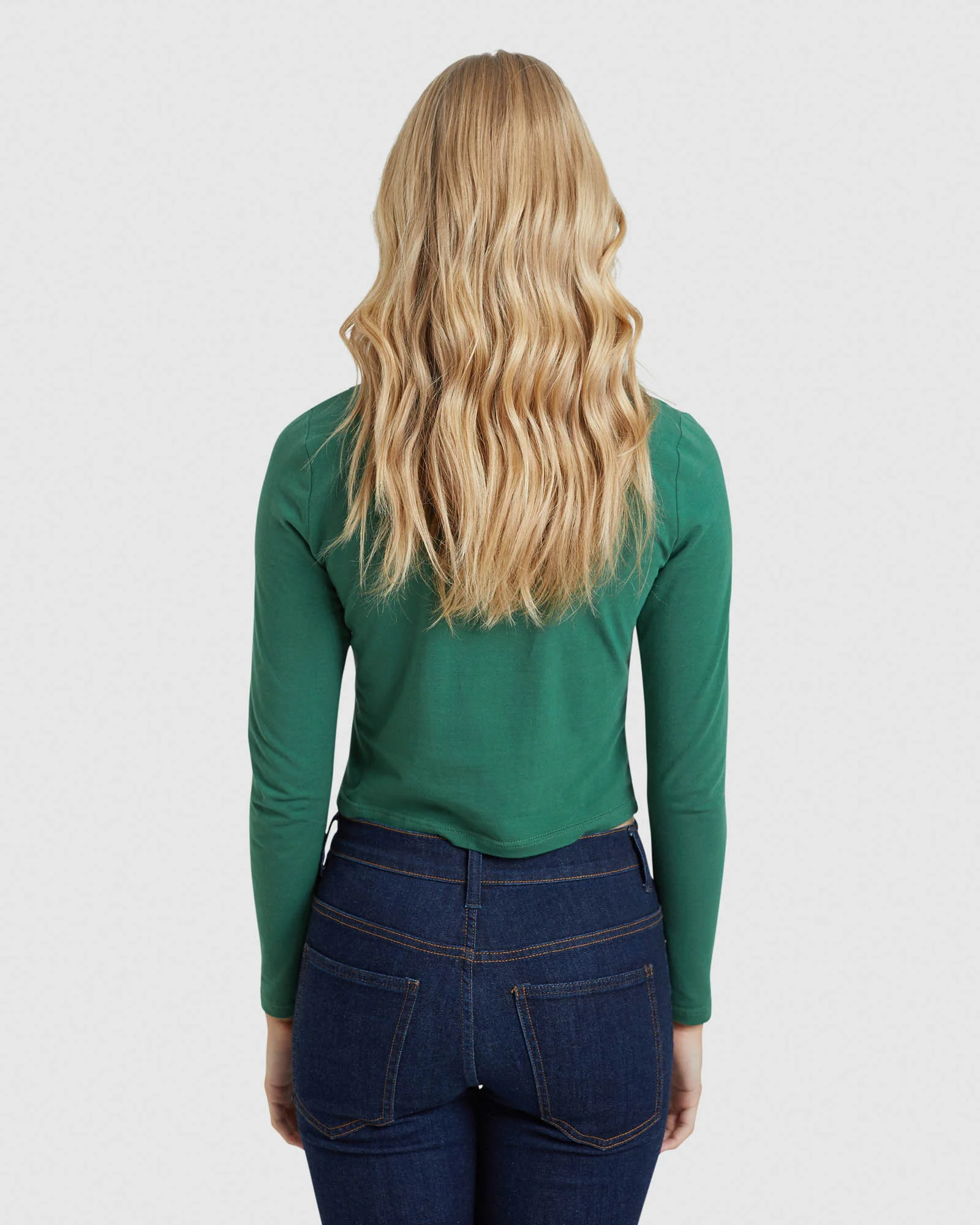 Claudie Crop Long Sleeve T-Shirt - Image 10