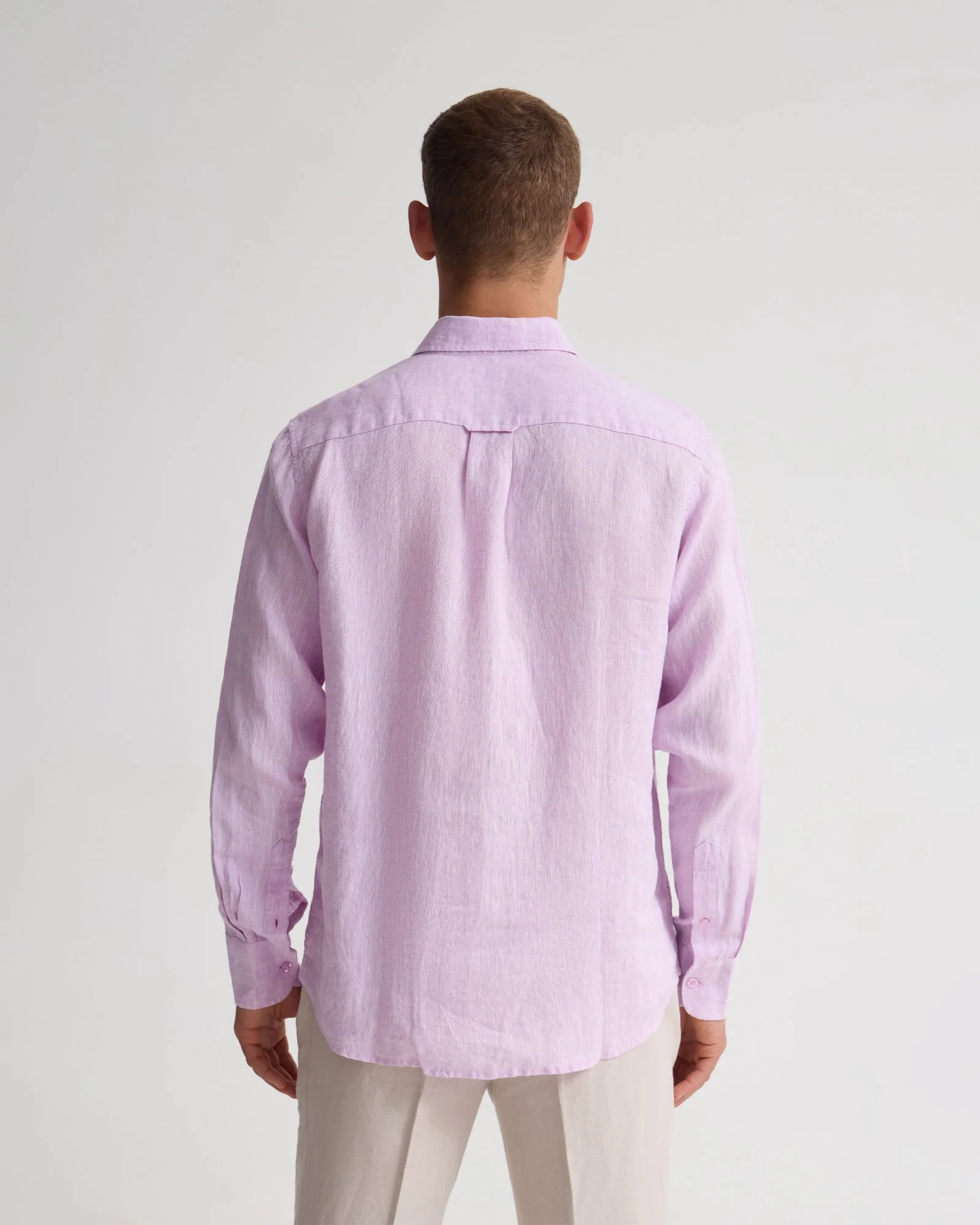 Cooper French Linen Long Sleeve Shirt - Image 10