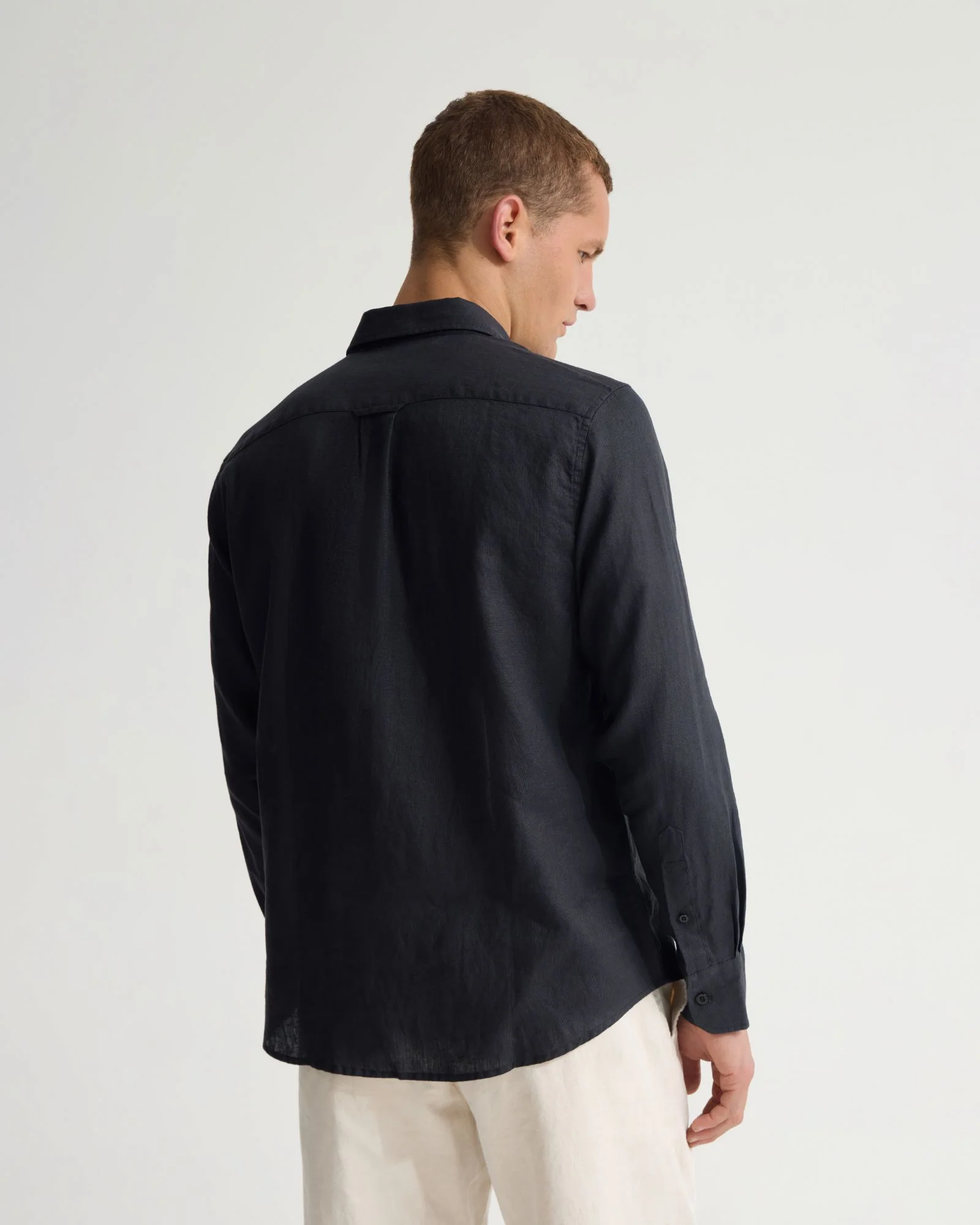 Cooper French Linen Long Sleeve Shirt - Image 16