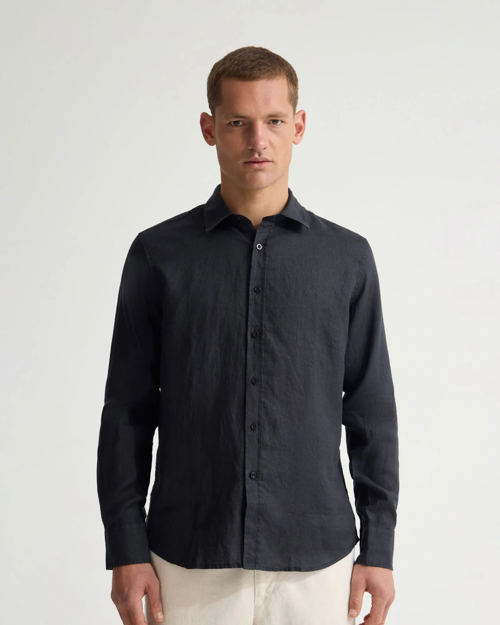 Cooper French Linen Long Sleeve Shirt - Image 18