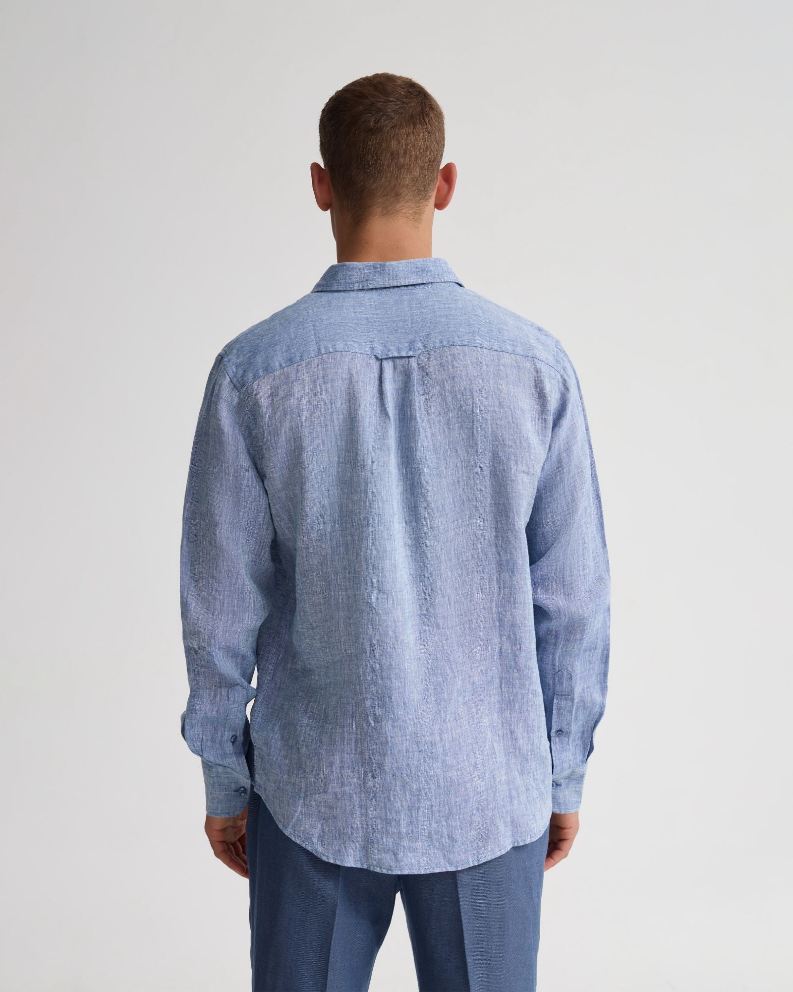 Cooper French Linen Long Sleeve Shirt - Image 3