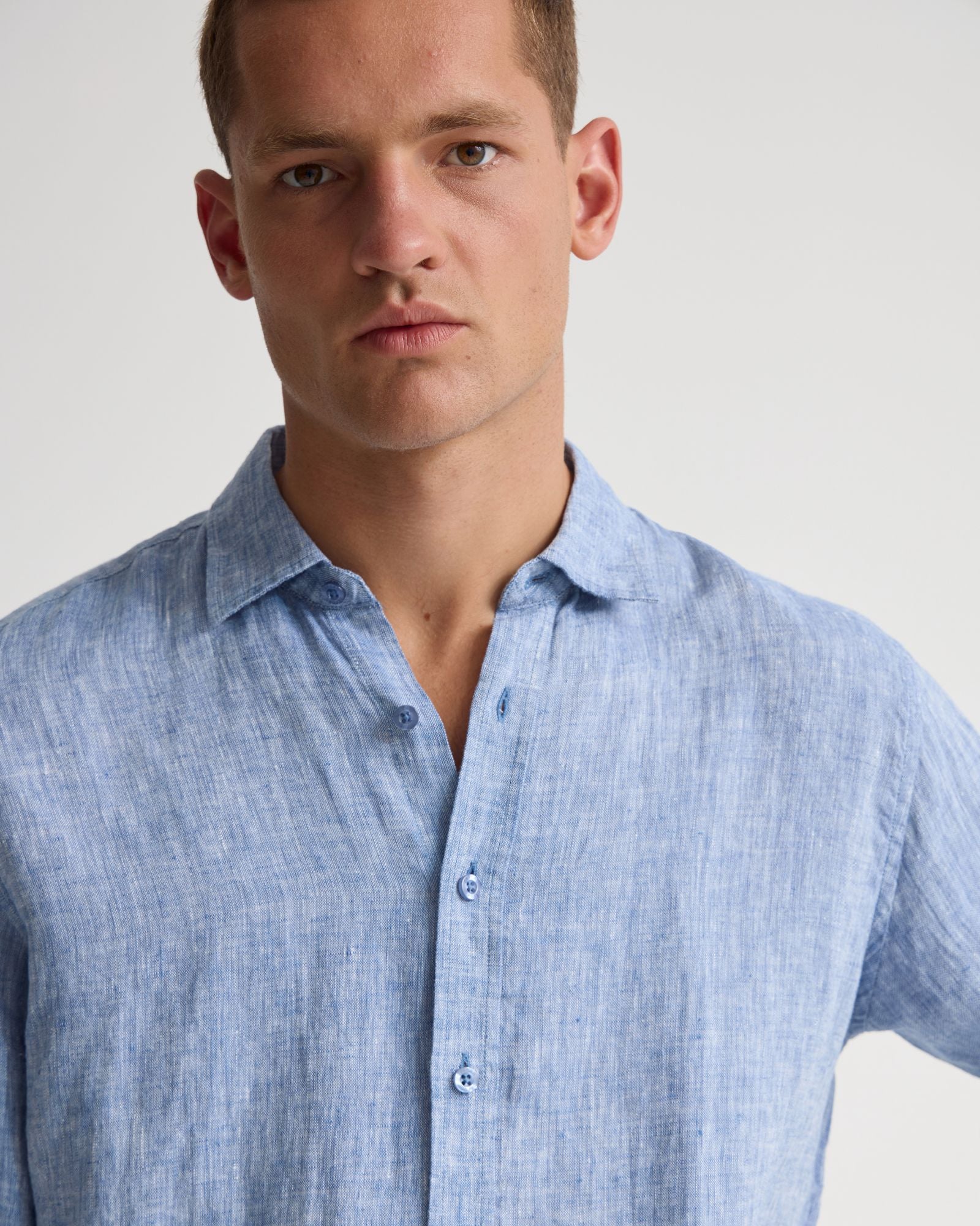 Cooper French Linen Long Sleeve Shirt - Image 4