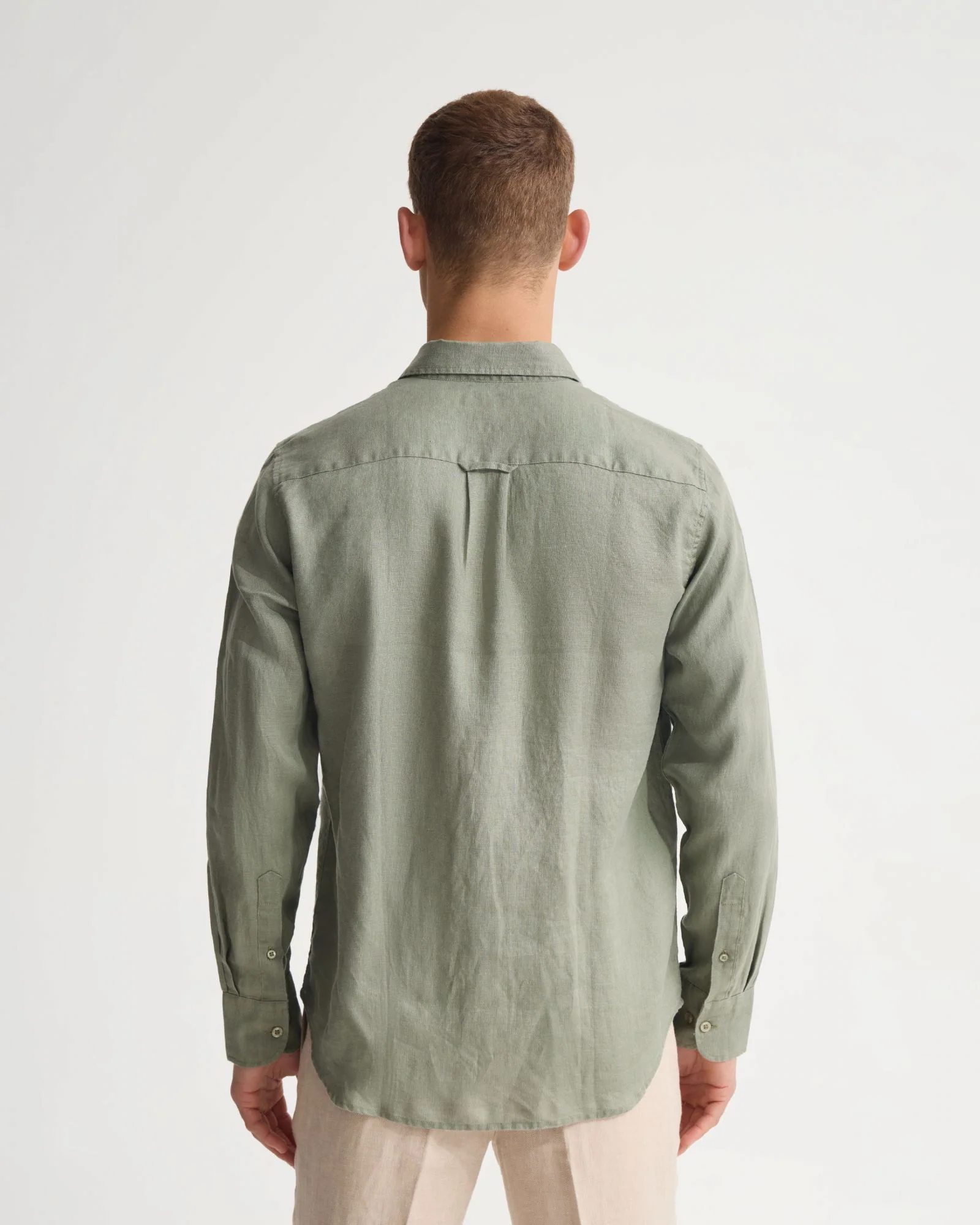 Cooper French Linen Long Sleeve Shirt - Image 15