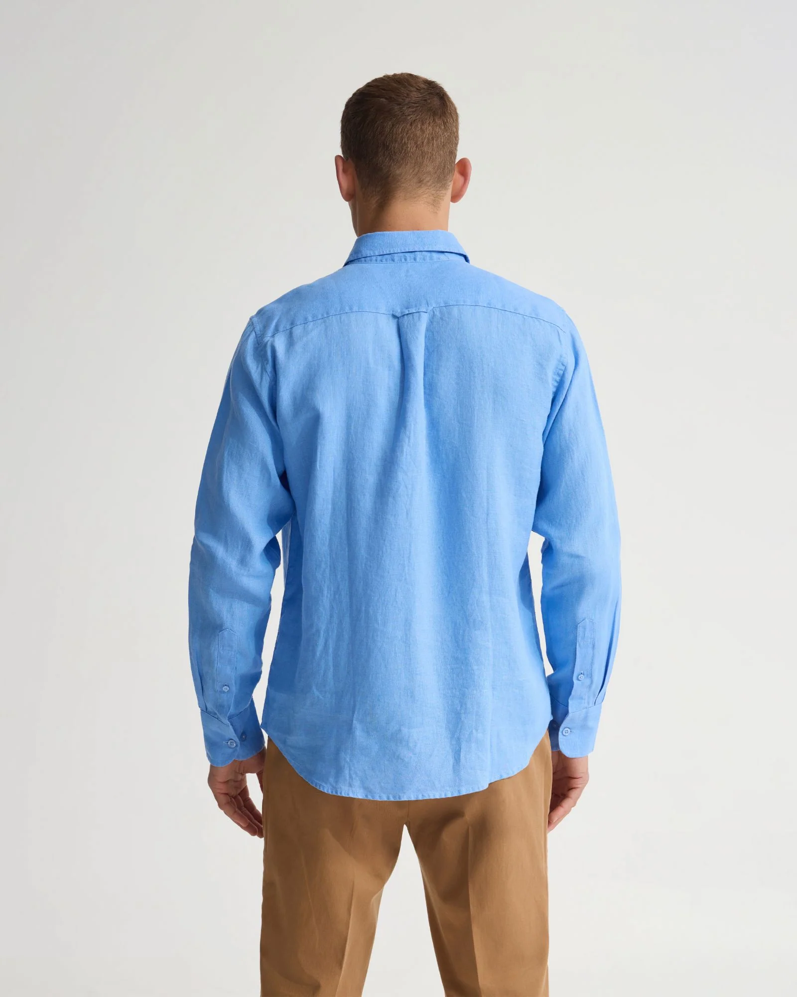 Cooper French Linen Long Sleeve Shirt - Image 3