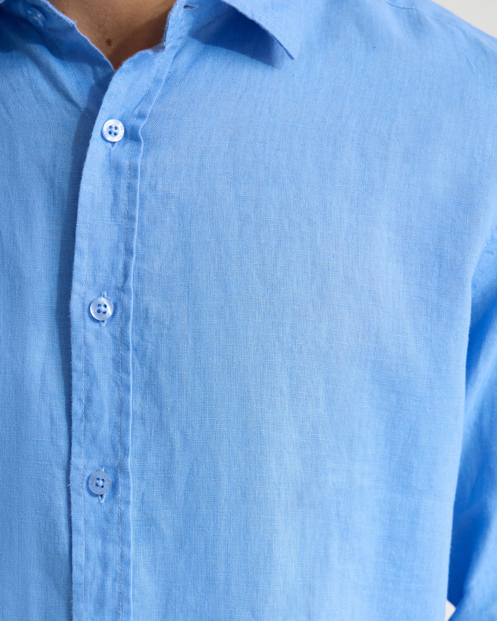 Cooper French Linen Long Sleeve Shirt - Image 6