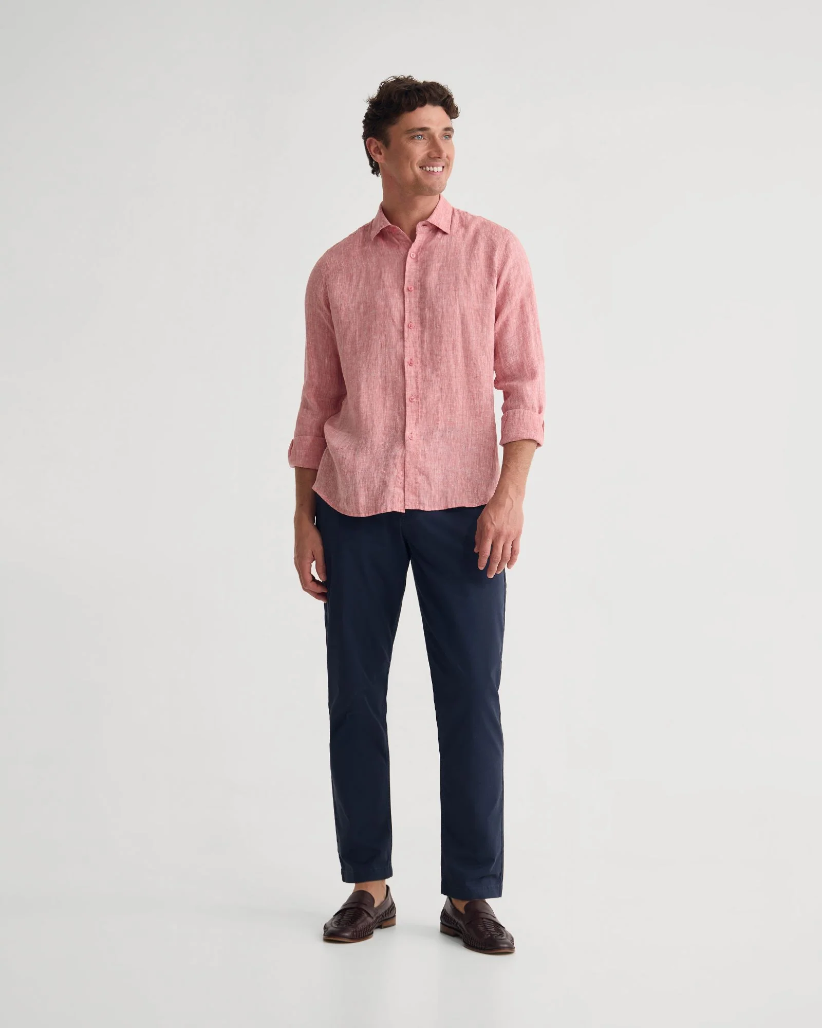 Cooper French Linen Long Sleeve Shirt - Image 16