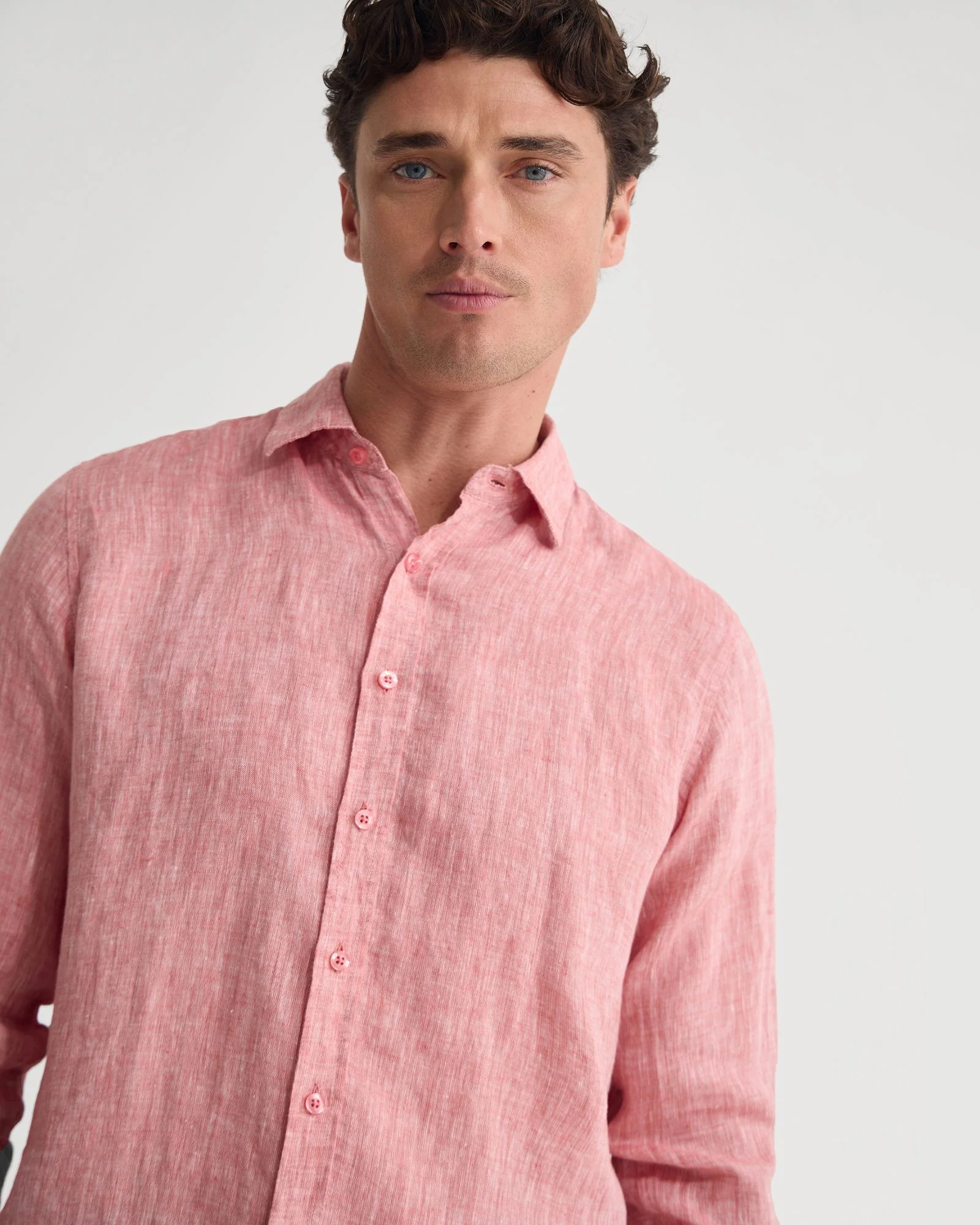 Cooper French Linen Long Sleeve Shirt - Image 19