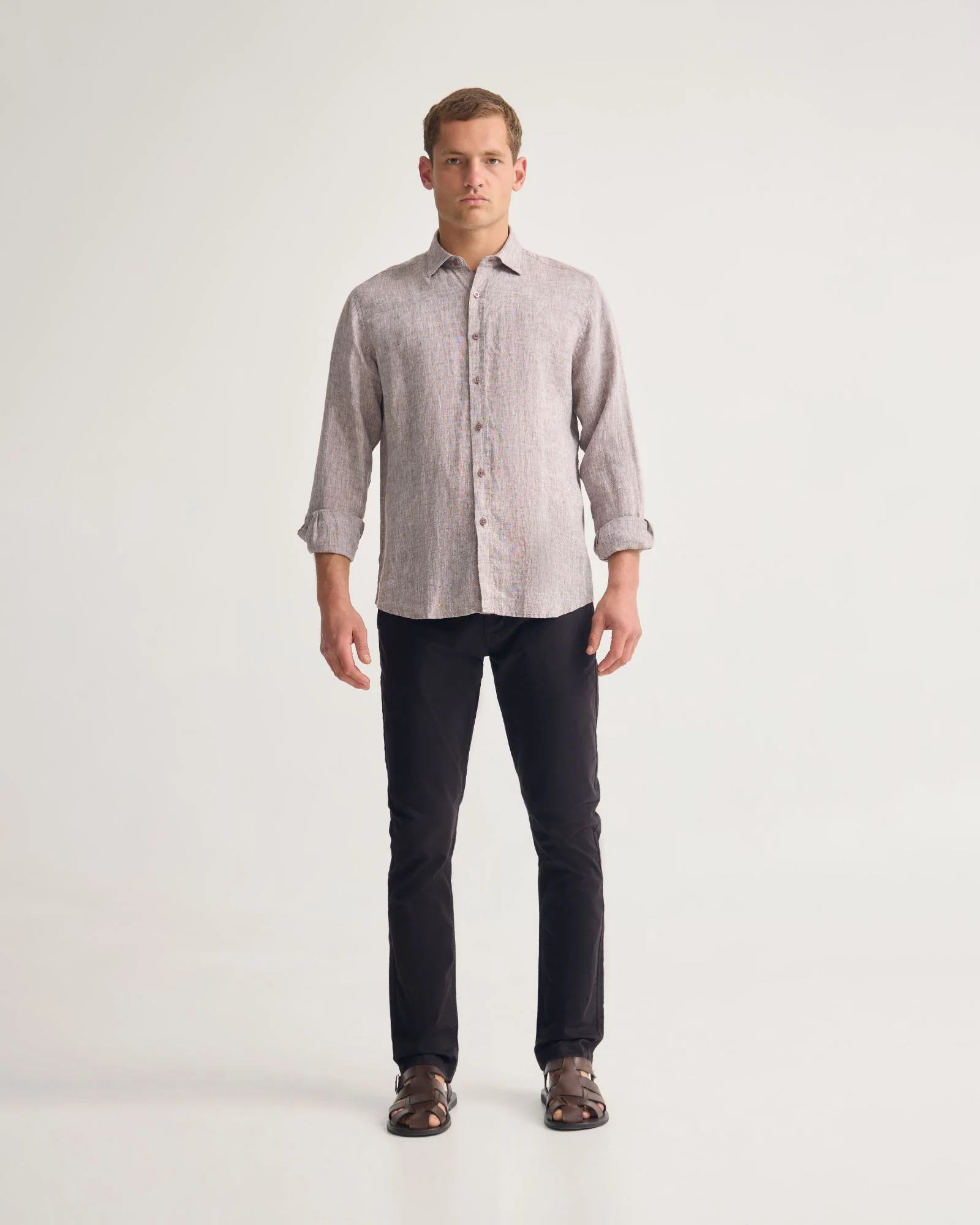 Cooper French Linen Long Sleeve Shirt - Image 25