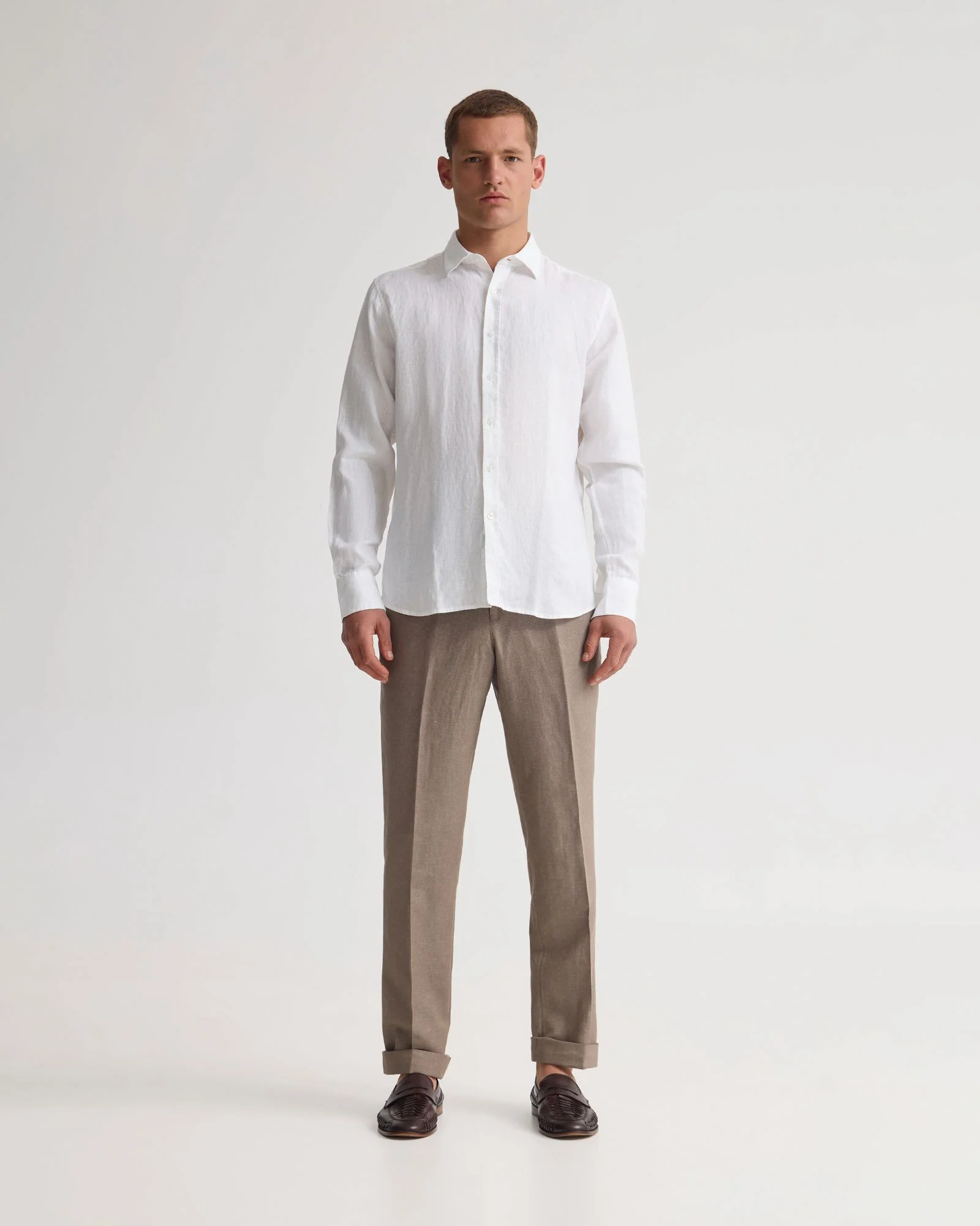 Cooper French Linen Long Sleeve Shirt - Image 16
