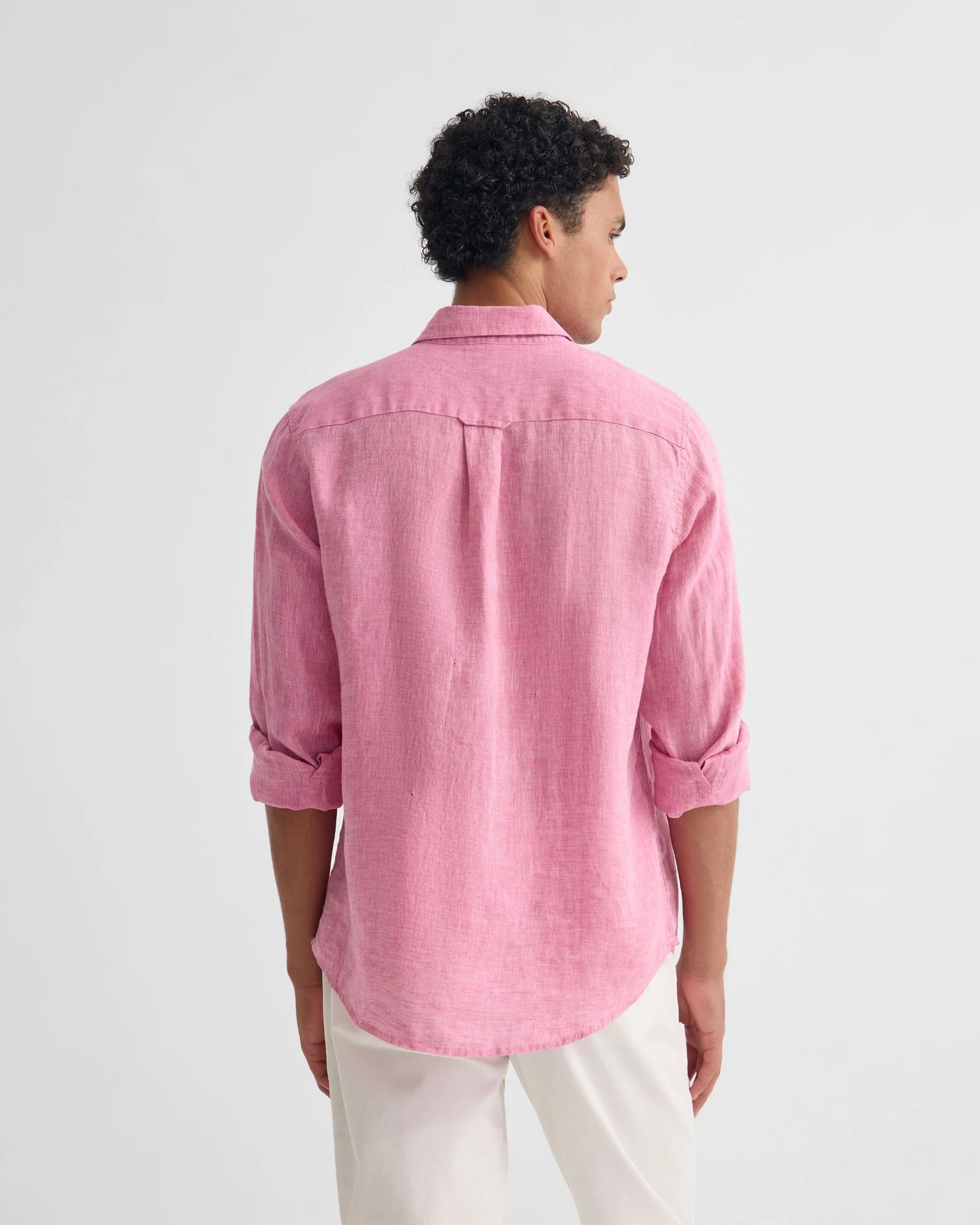 Cooper French Linen Long Sleeve Shirt - Image 4